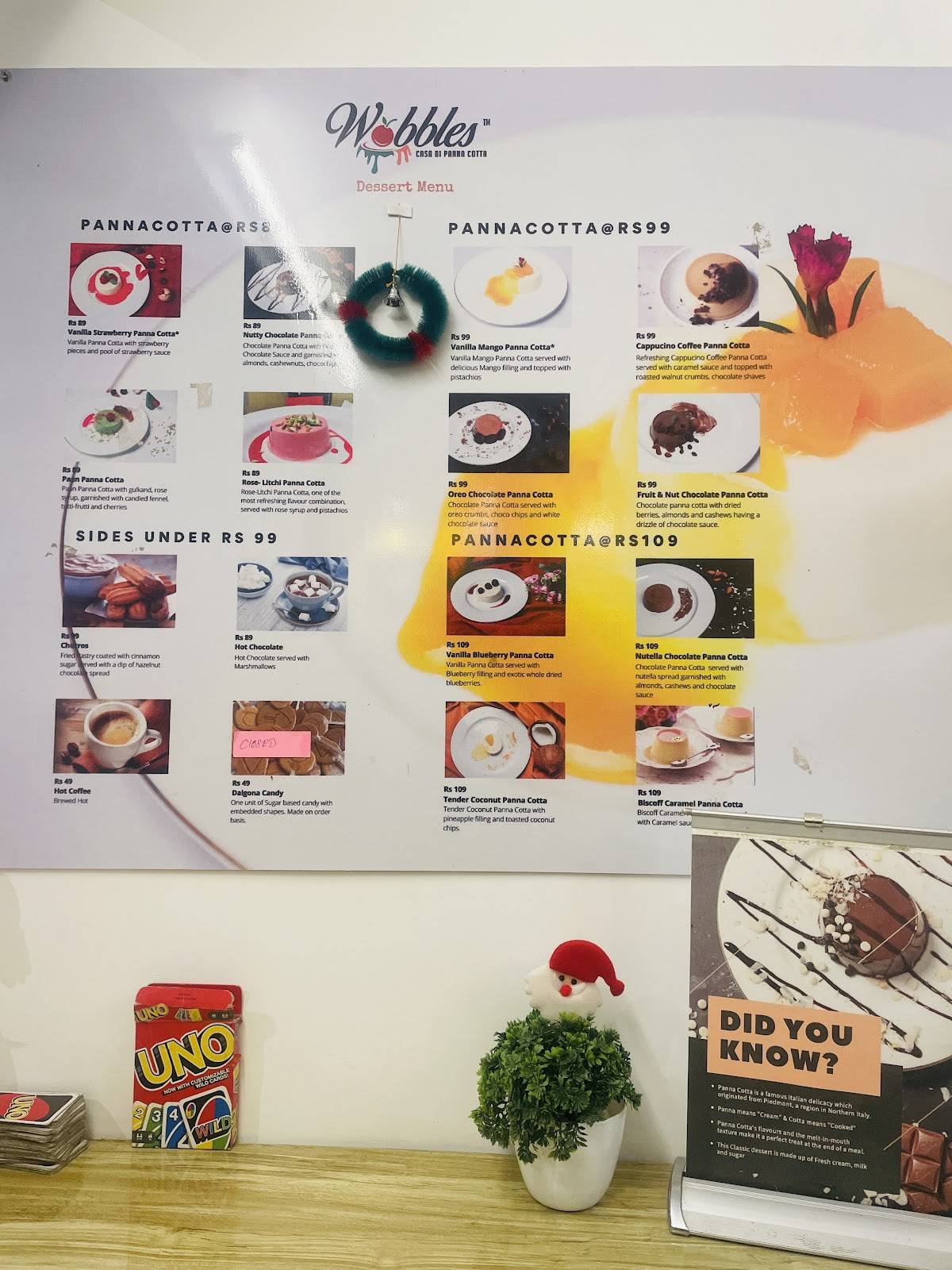 Wobbles Balewadi menu