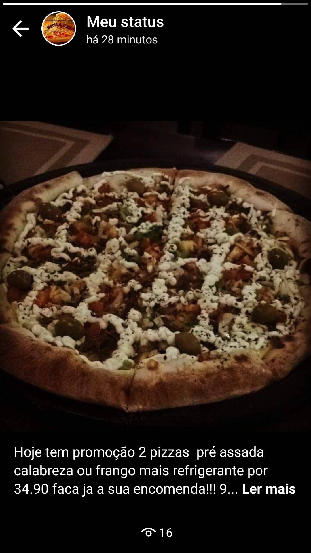World Pizzas cardápio