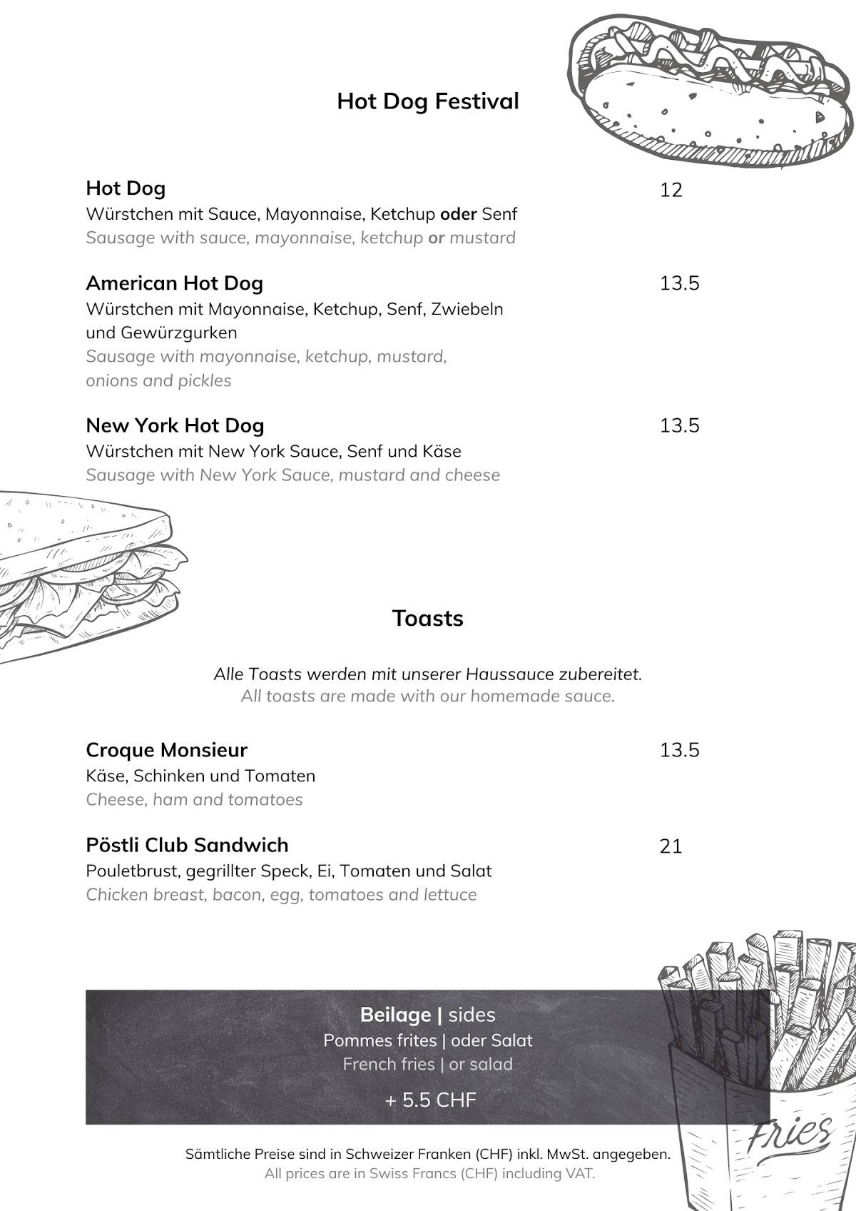 Menu di Brown Cow Pub 