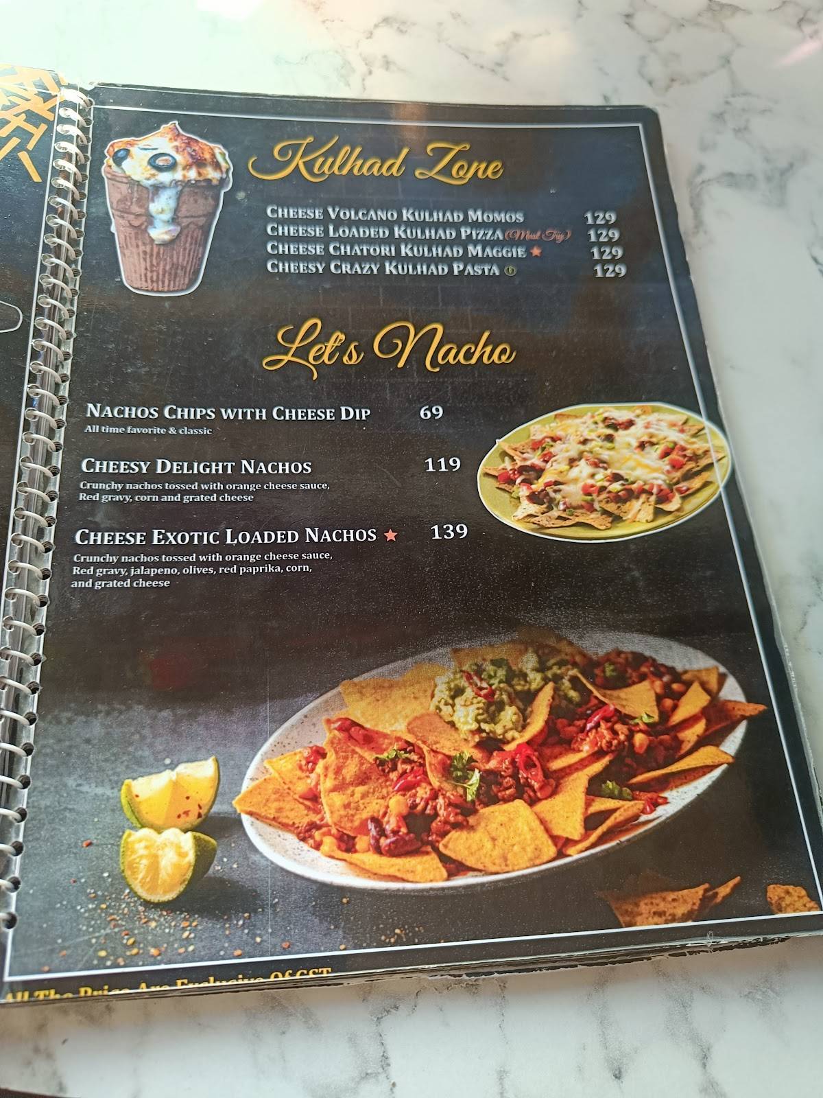 Zorko Vikasnagar menu