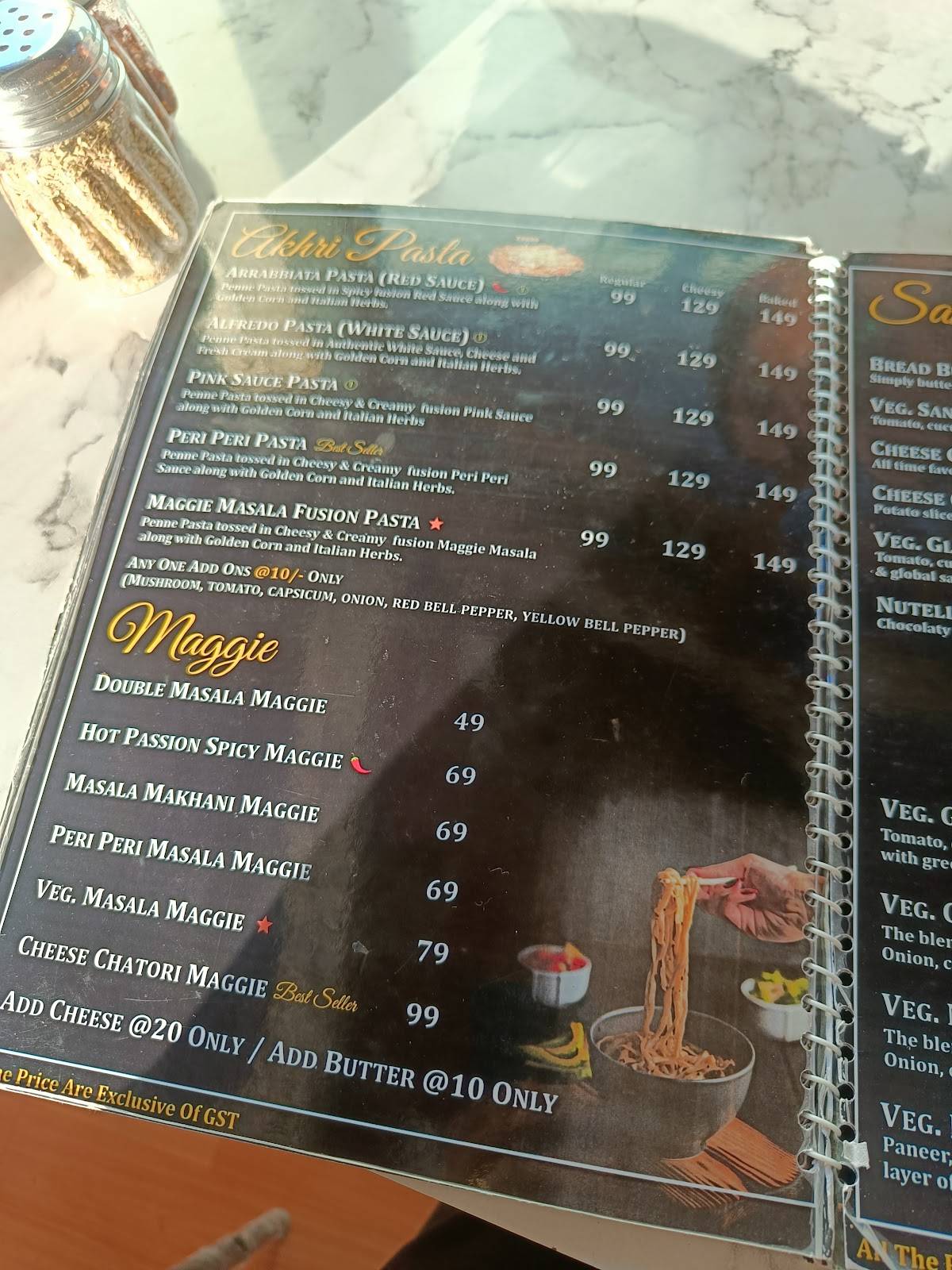 Zorko Vikasnagar menu