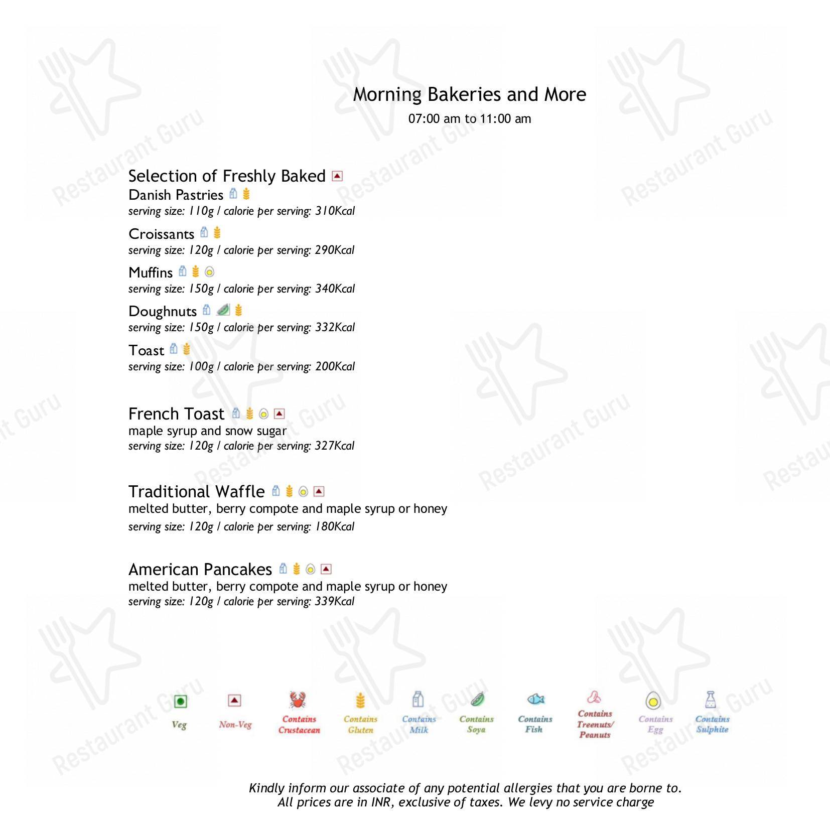 Menu for Citrus - Fine Dining Restaurant in Mumbai