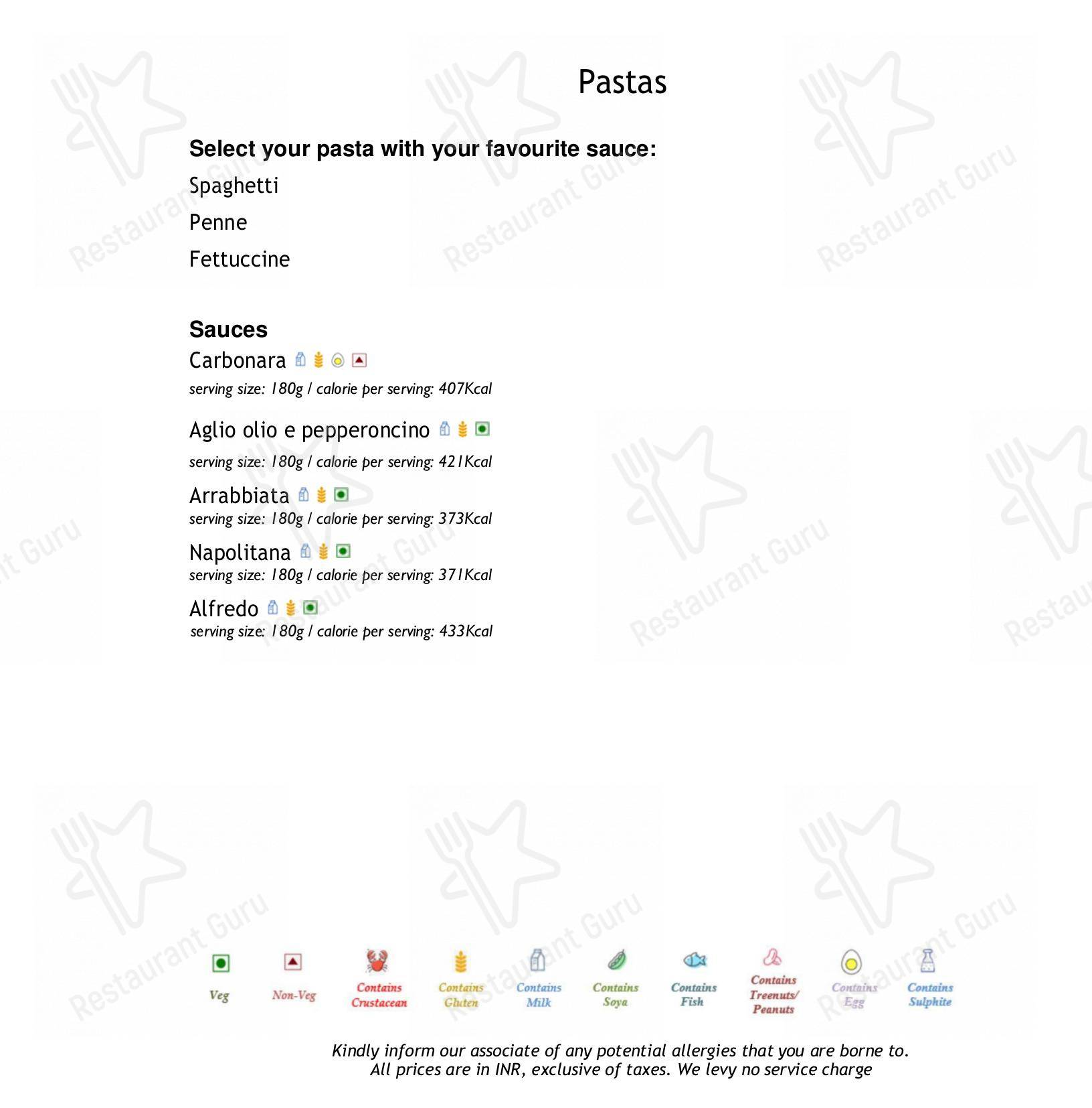 Menu for the Citrus - Fine Dining Restaurant restaurant