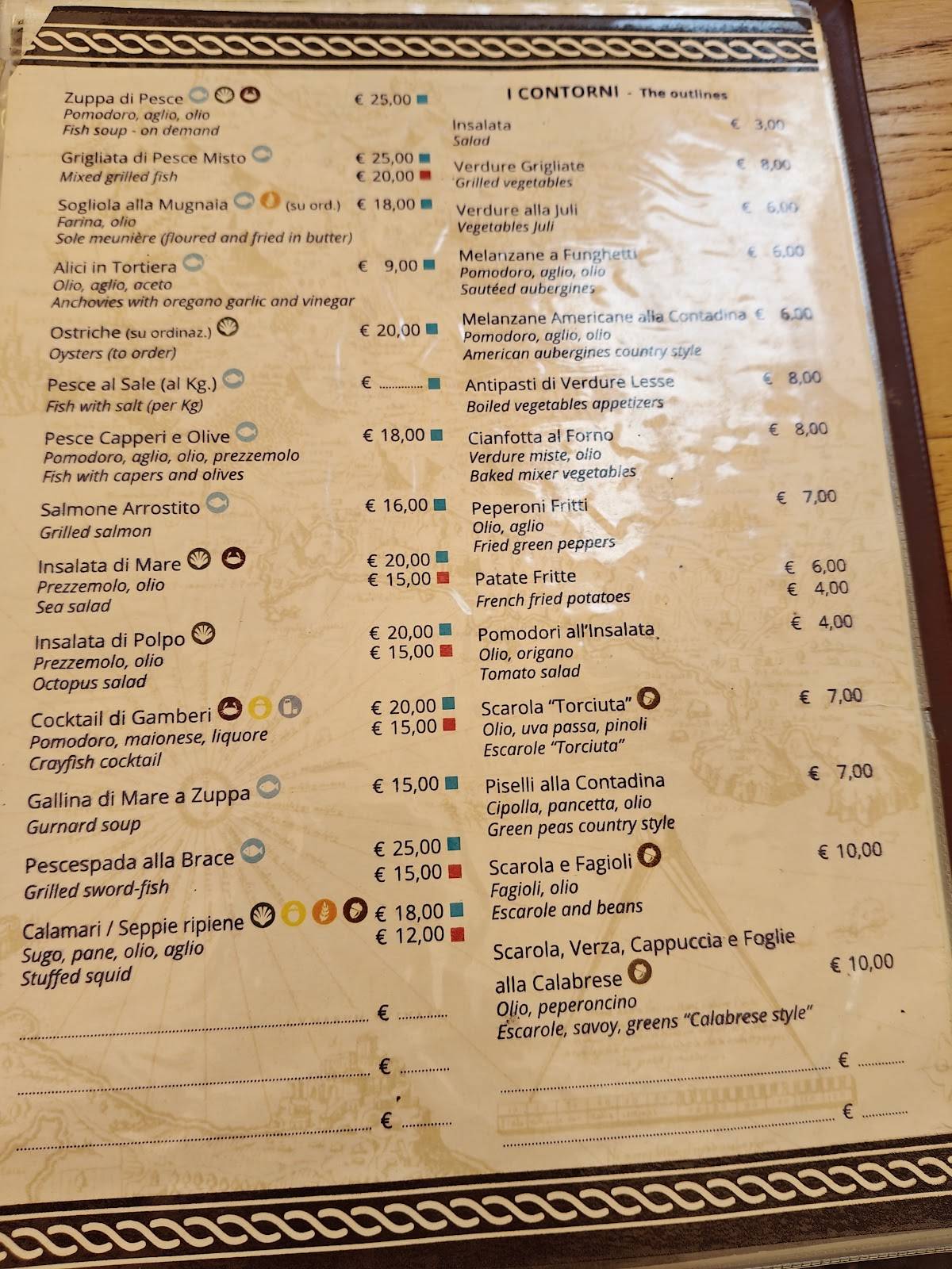 Menu di dal Calabrese 