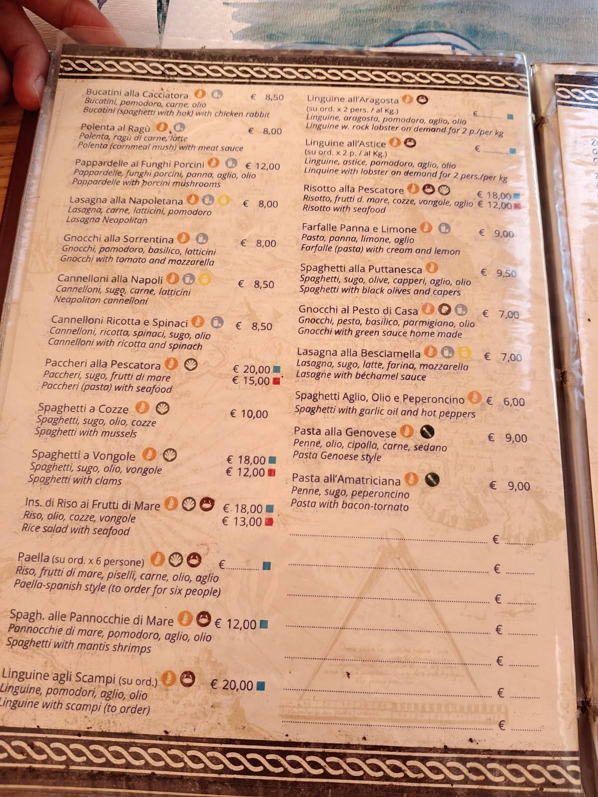 Menu di dal Calabrese 