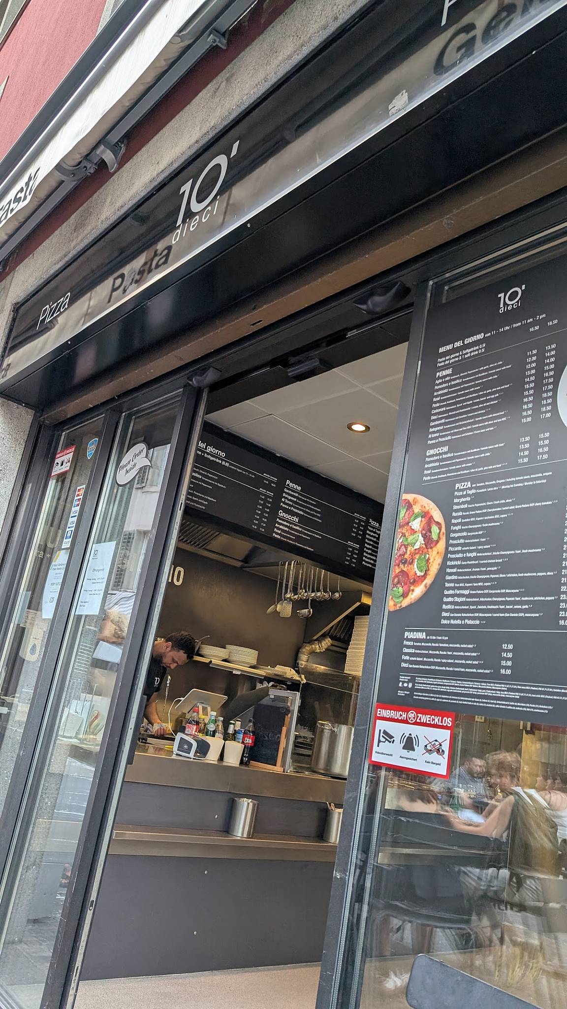 Menu di dieci Gelateria & Take-Away Zürich 