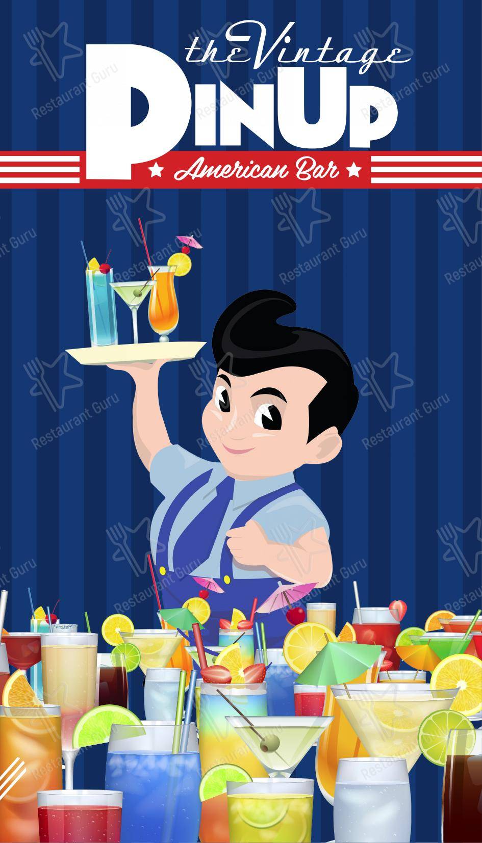 Menu bar per PinUp Pub in Volpago del Montello