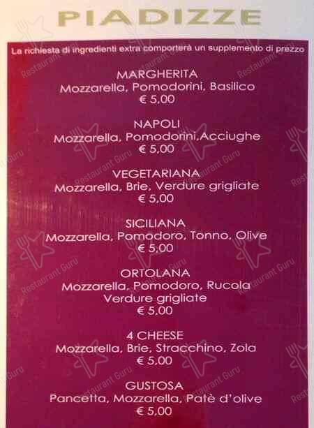 Menu di Pacino Cafè 