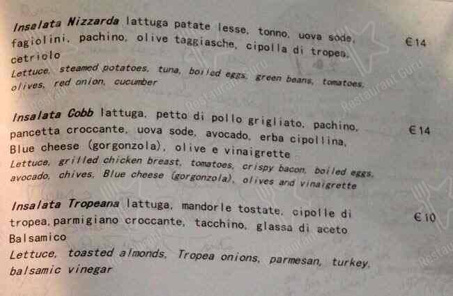 Menu di Sharivari 