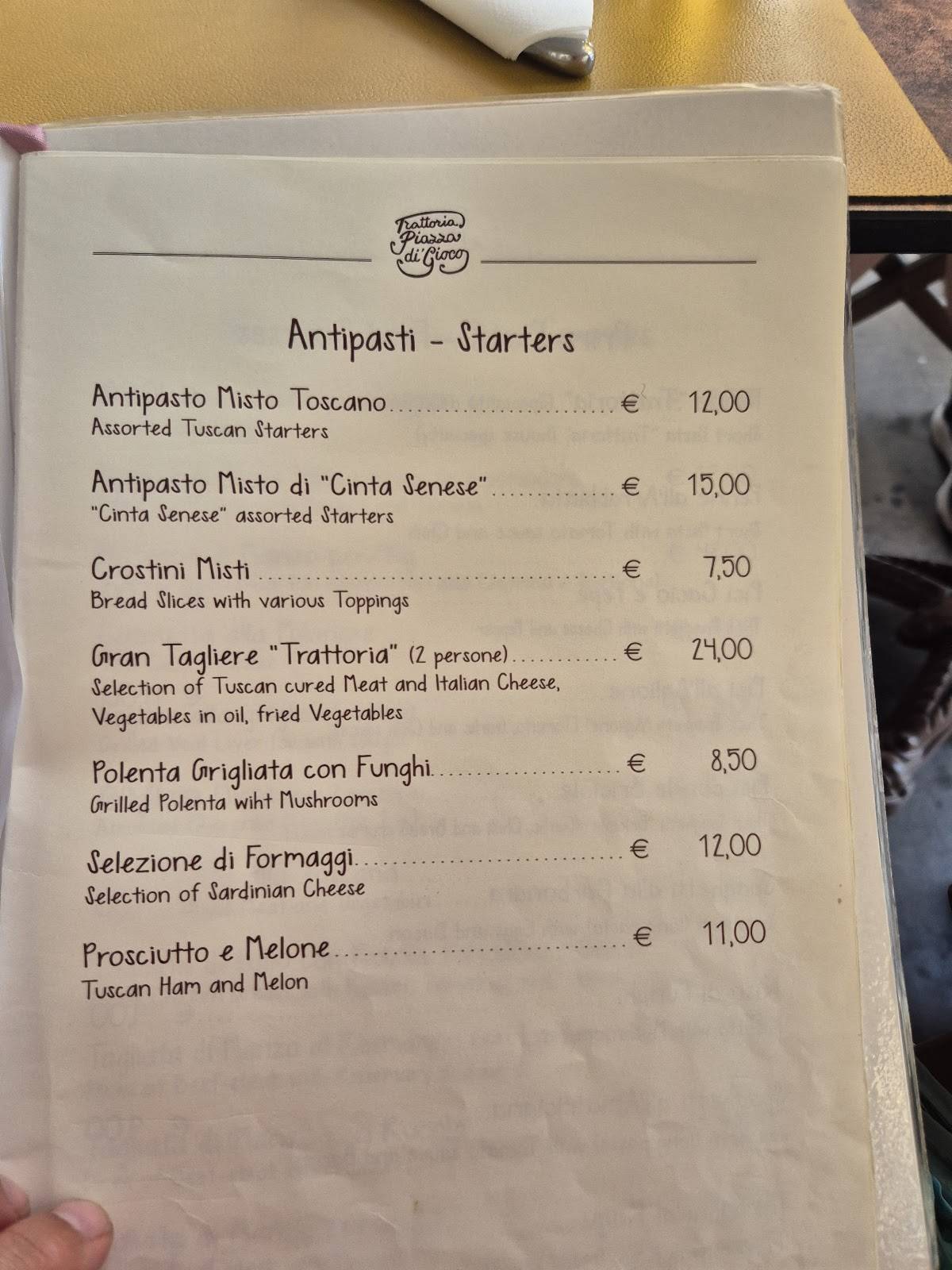 Menu di gusto Istanbul pizzeria kebap 