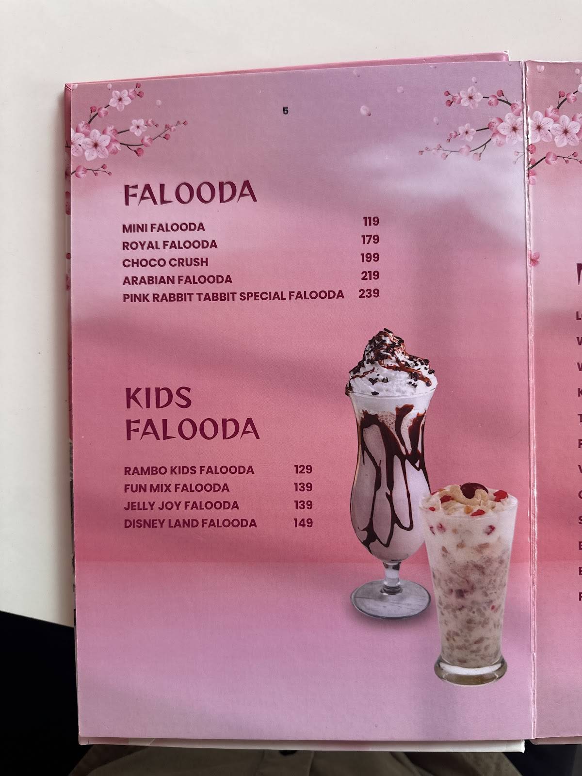lavesta pink cafe menu