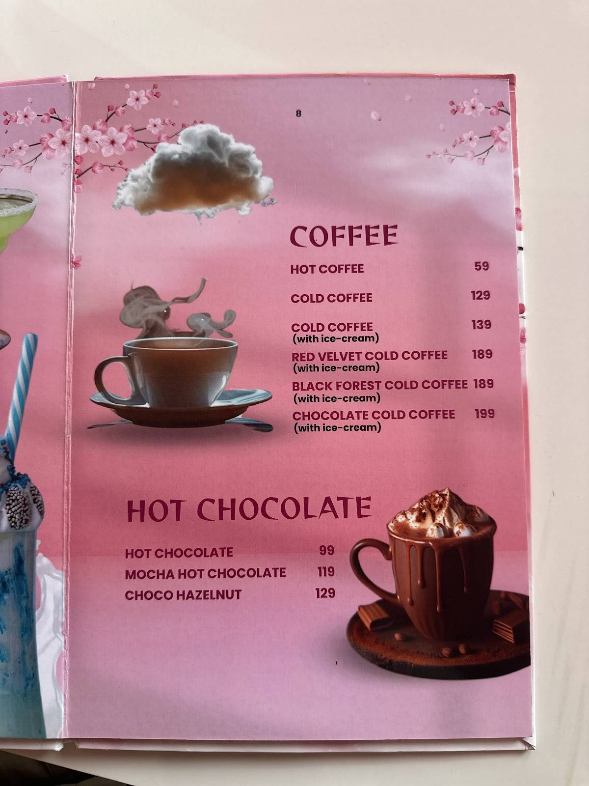 lavesta pink cafe menu