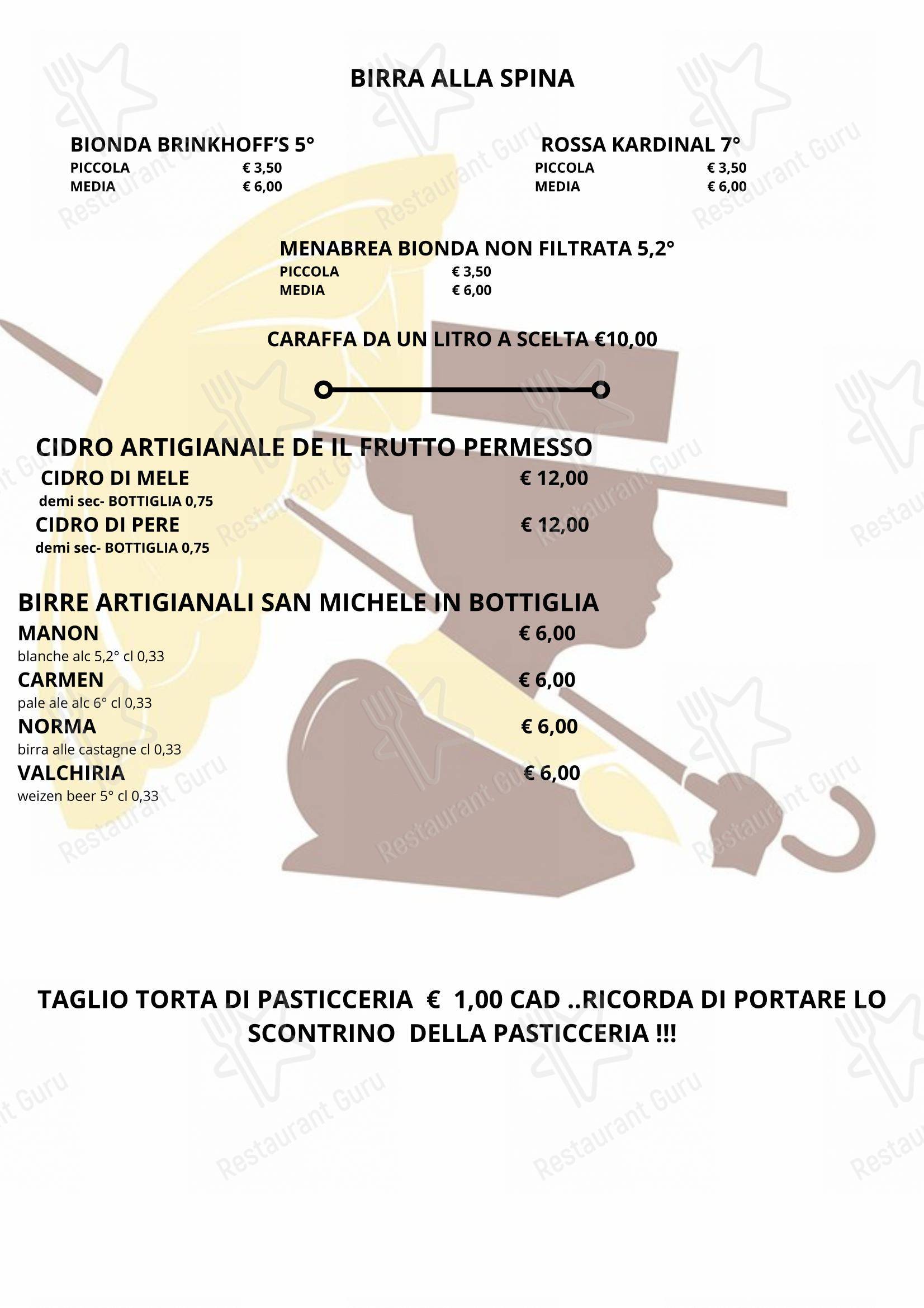 Allantè in Rivalta di Torino - Menu