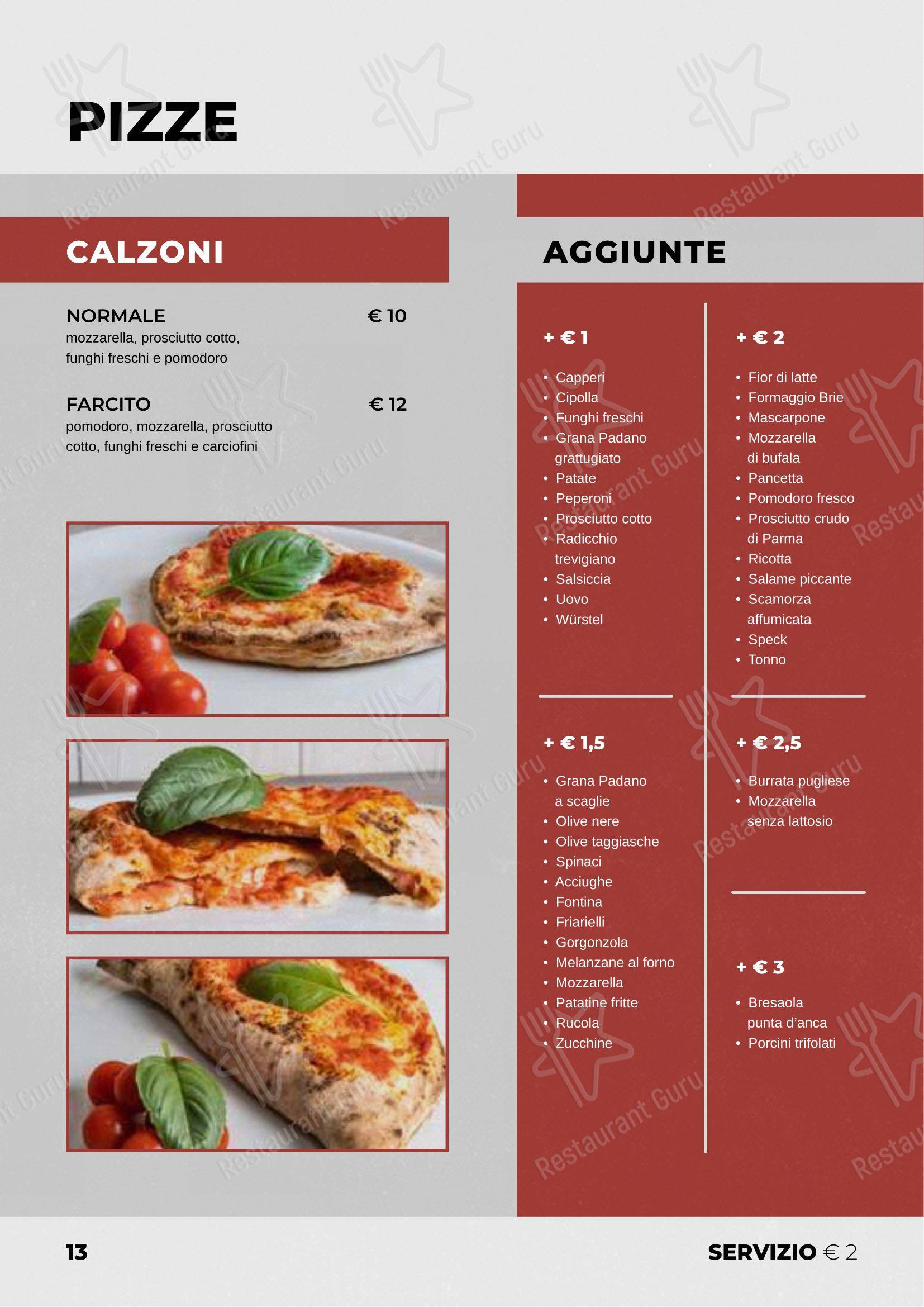 BACLAS - Pizzeria con cucina, senza glutine, delivery e take away in Bologna - Menu bar