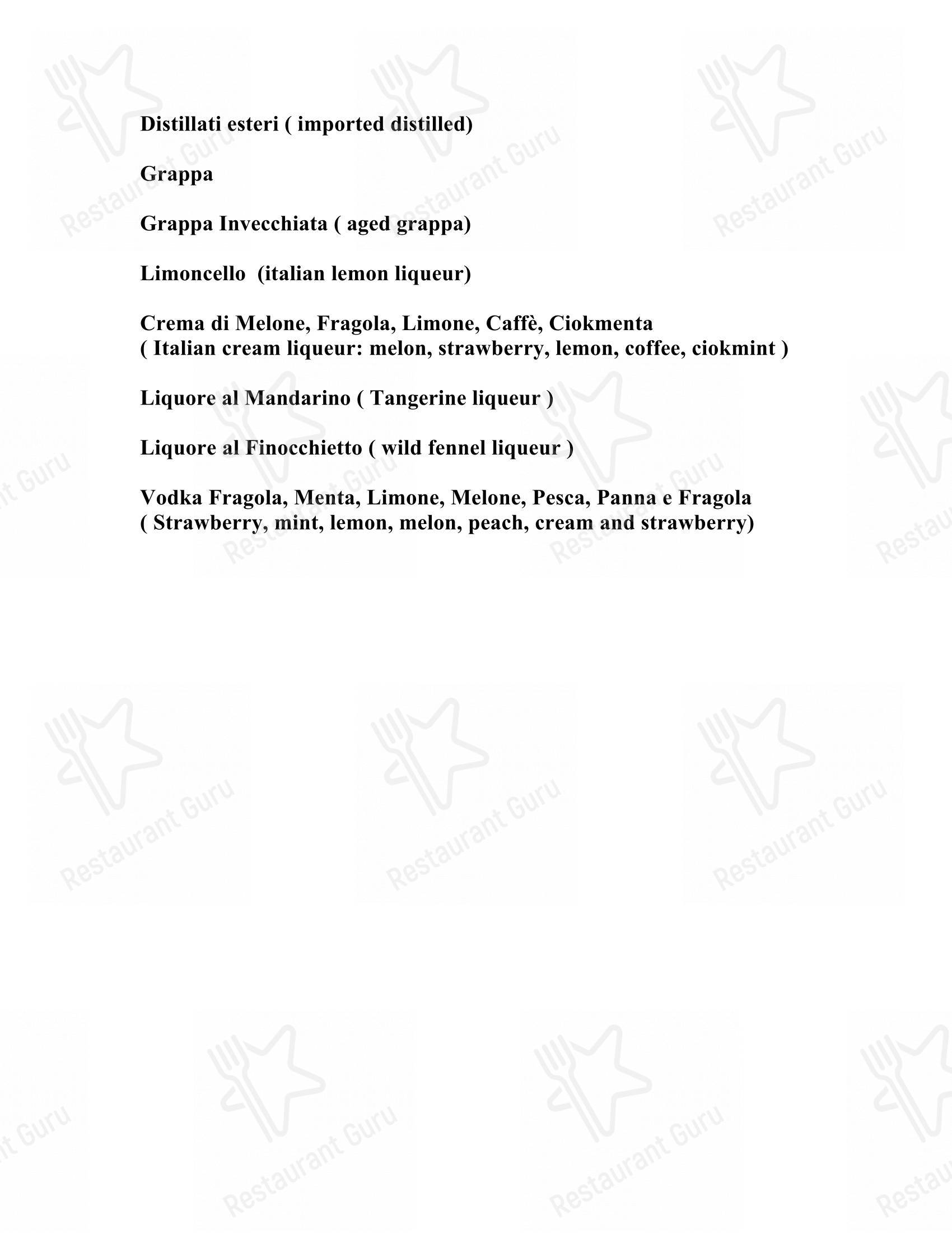 Bar Trattoria Silvia e Claudia in Pisa - Menu