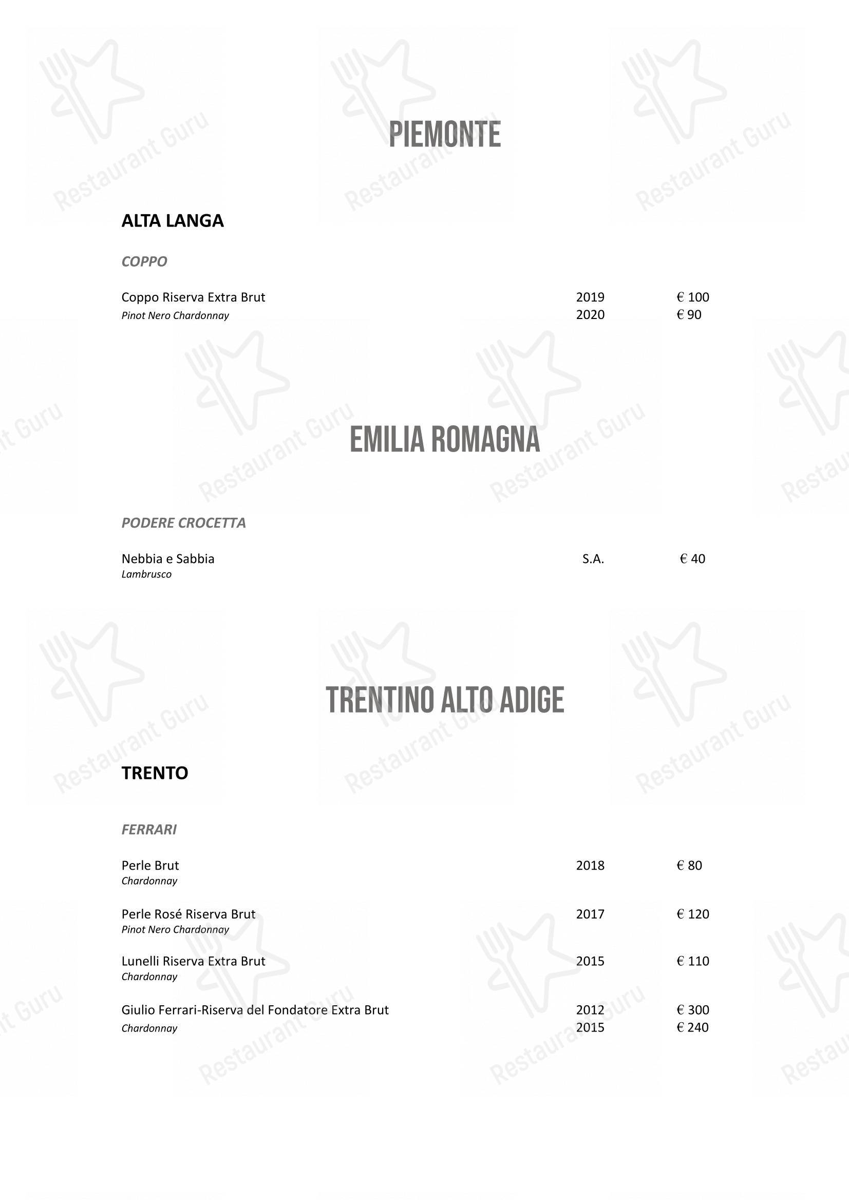 DanielCanzian Ristorante Milano in Milano - Wine Menu