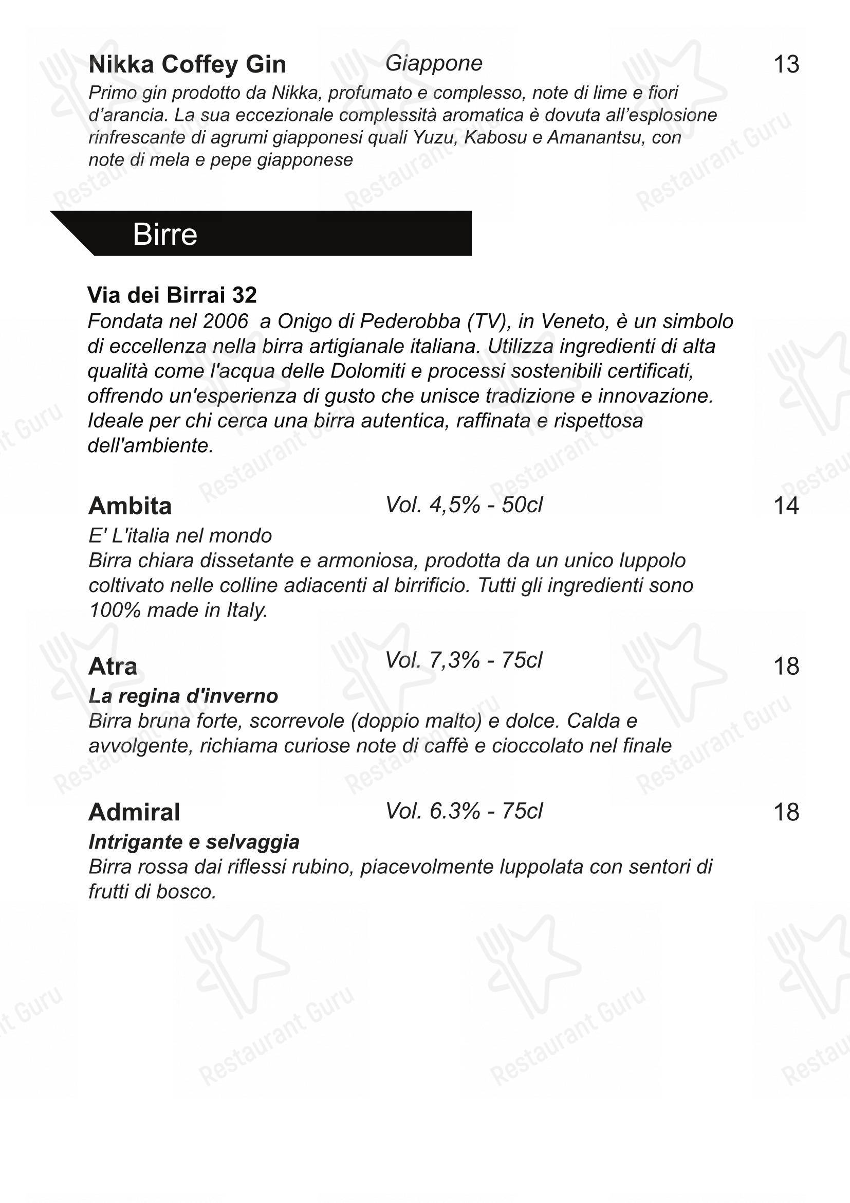 Menu per Dry Aged in Milano