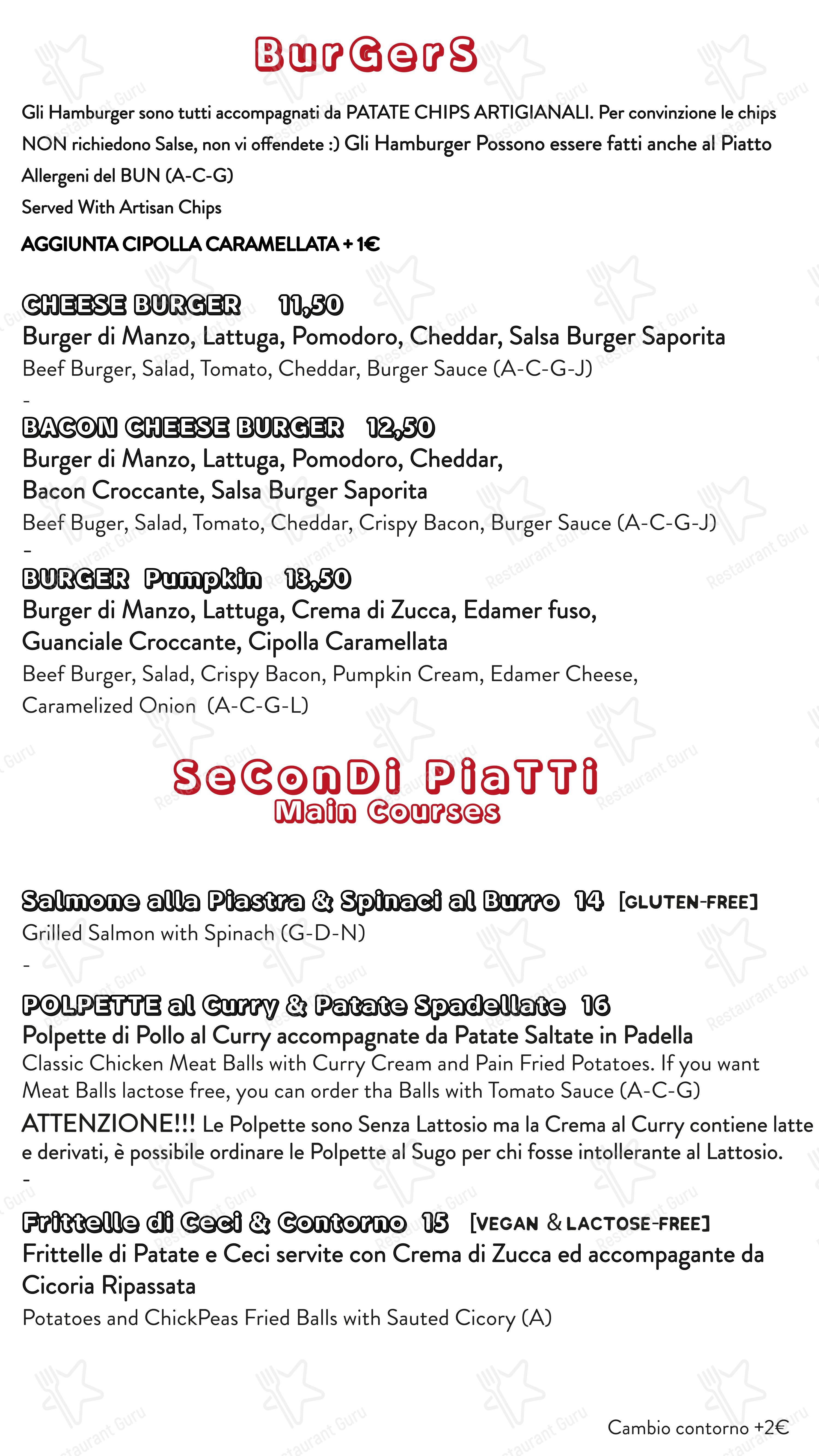 Favilla Pizzeria con Cucina Roma San Giovanni in Roma - Menu