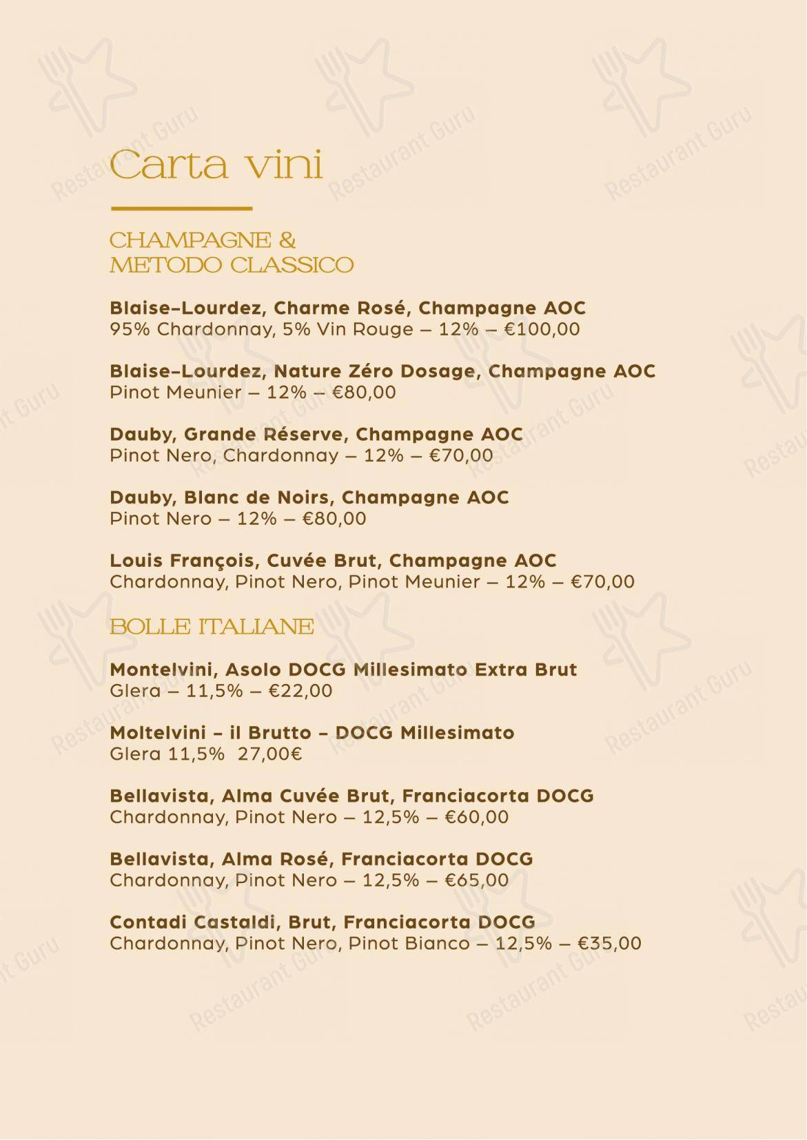 Menu di La Congrega - Menu