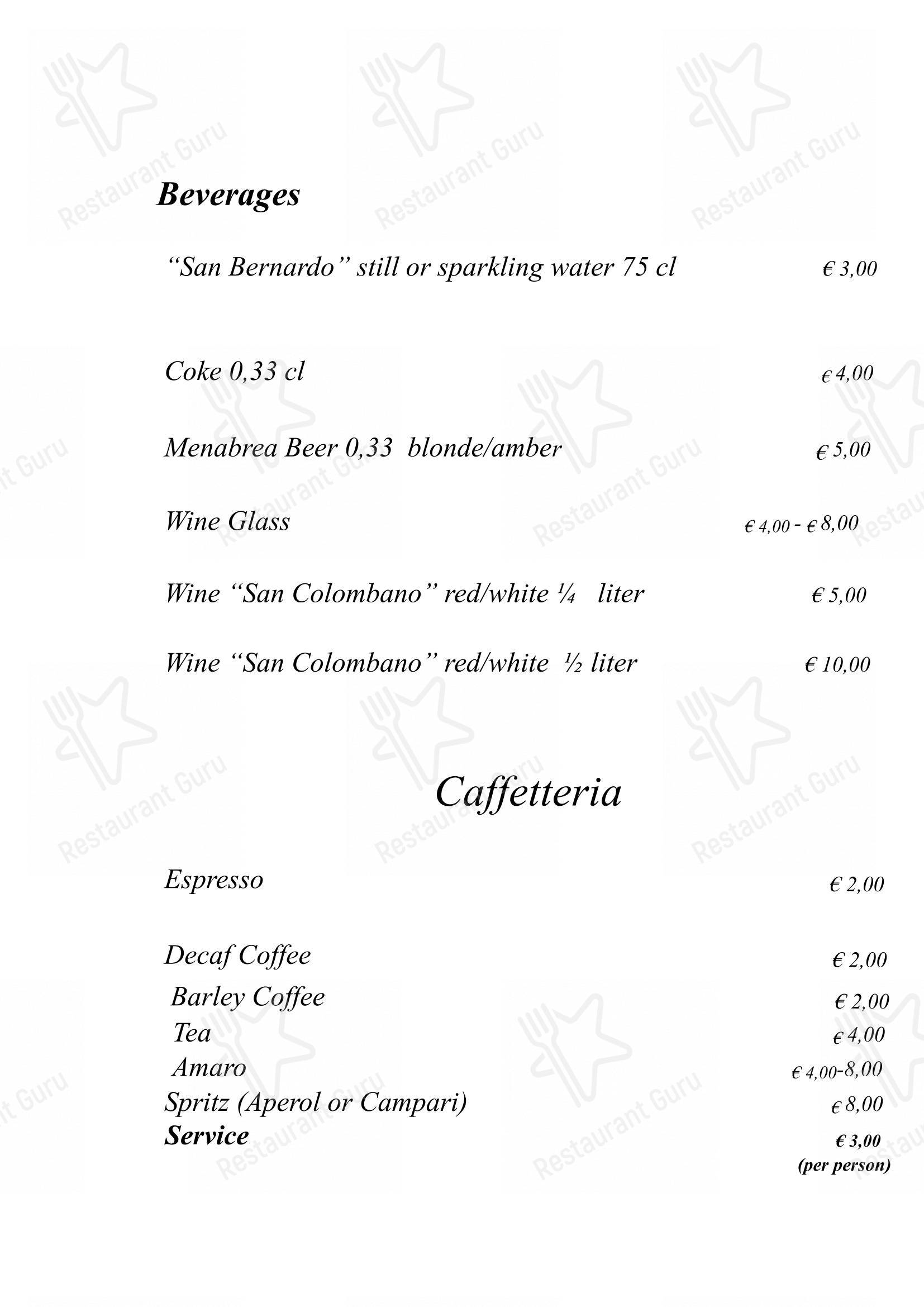 Menu per La Piola ristorante