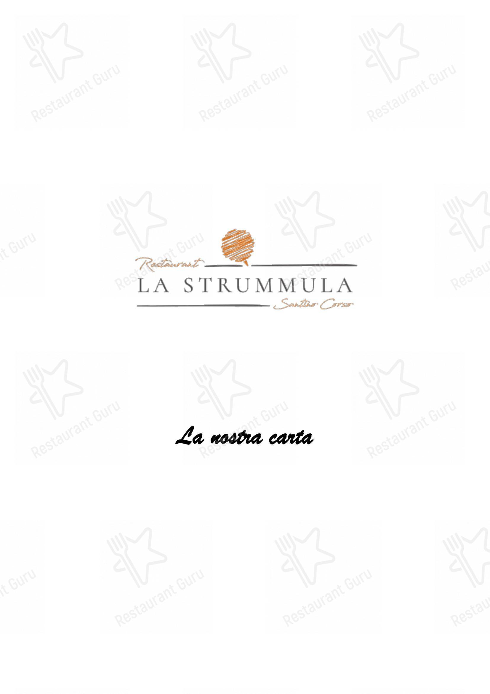 Menu per La Strummula Restaurant in Santa Flavia