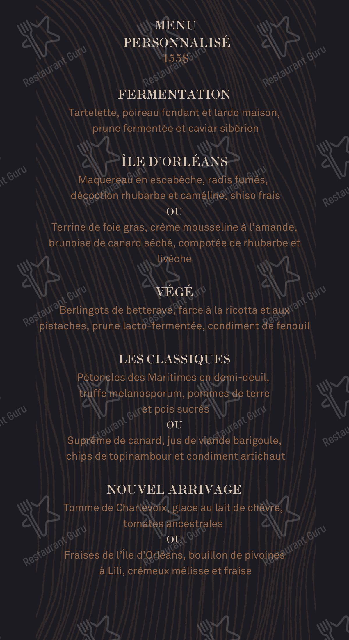 Laurie Raphaël dans Québec - 菜单