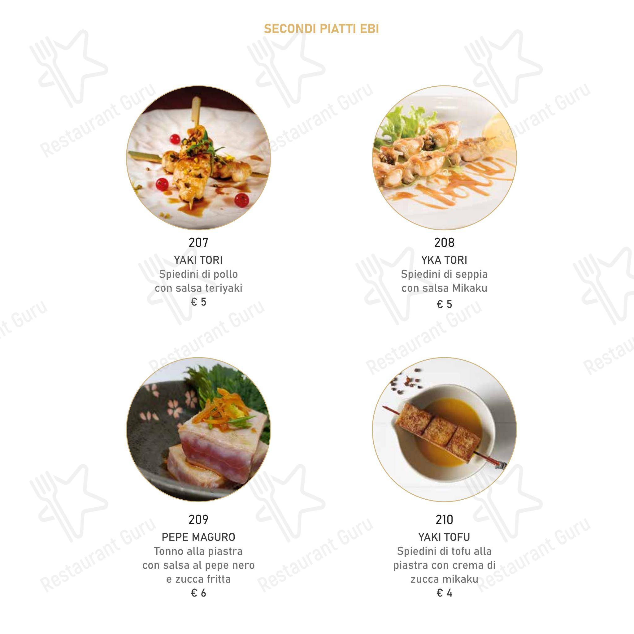 Mikaku sushi in Rimini - Menu