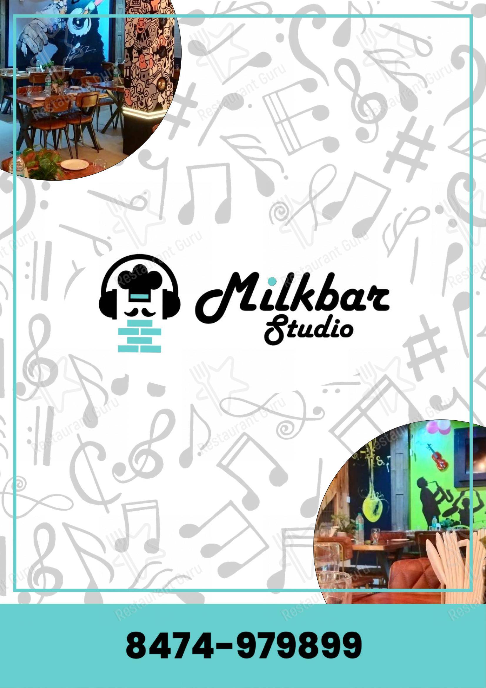 Milkbar Studio Best Restaurant in Aligarh Family Restaurant in Aligarh - Menu