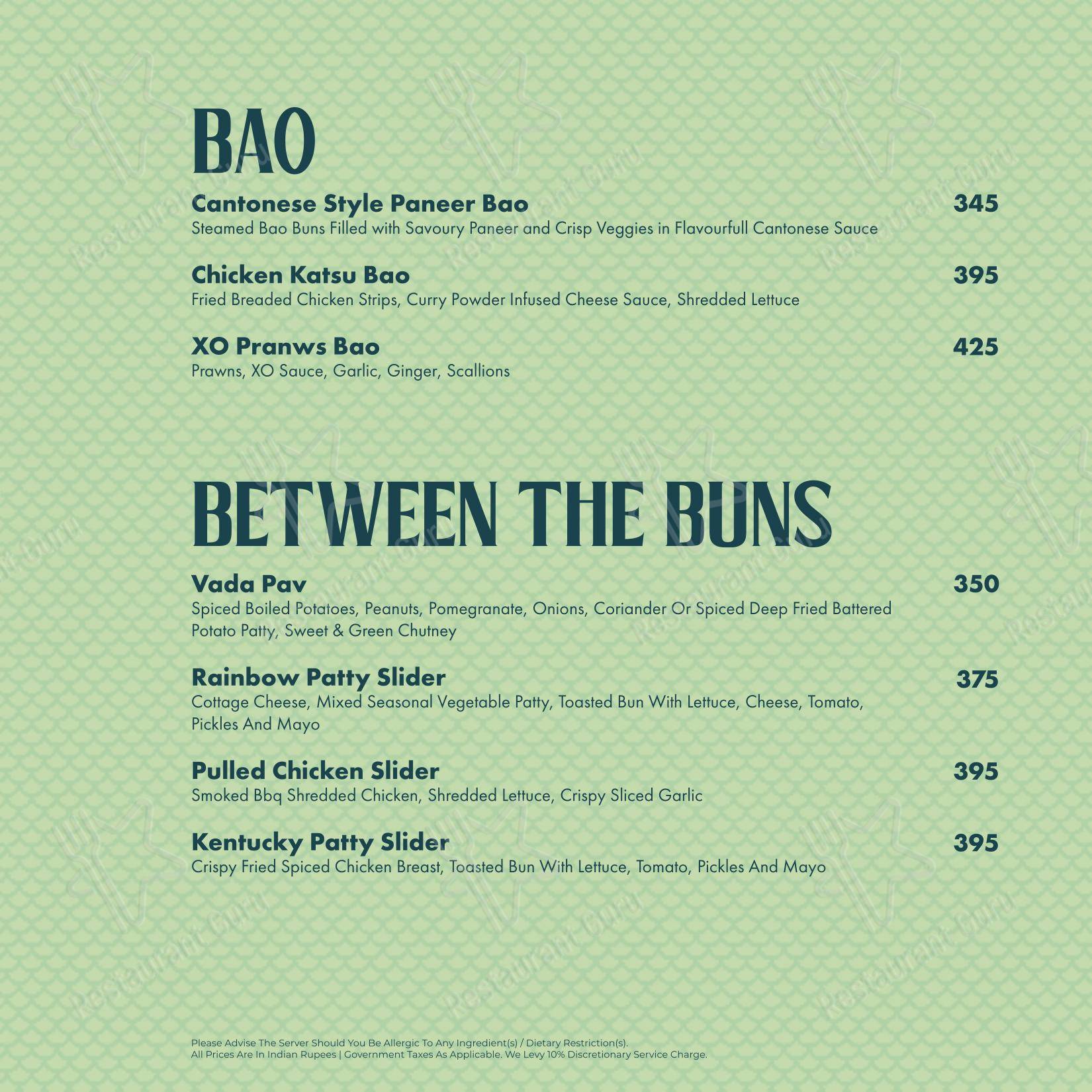 Nusa - Tropical Brewvilla - Menu bar