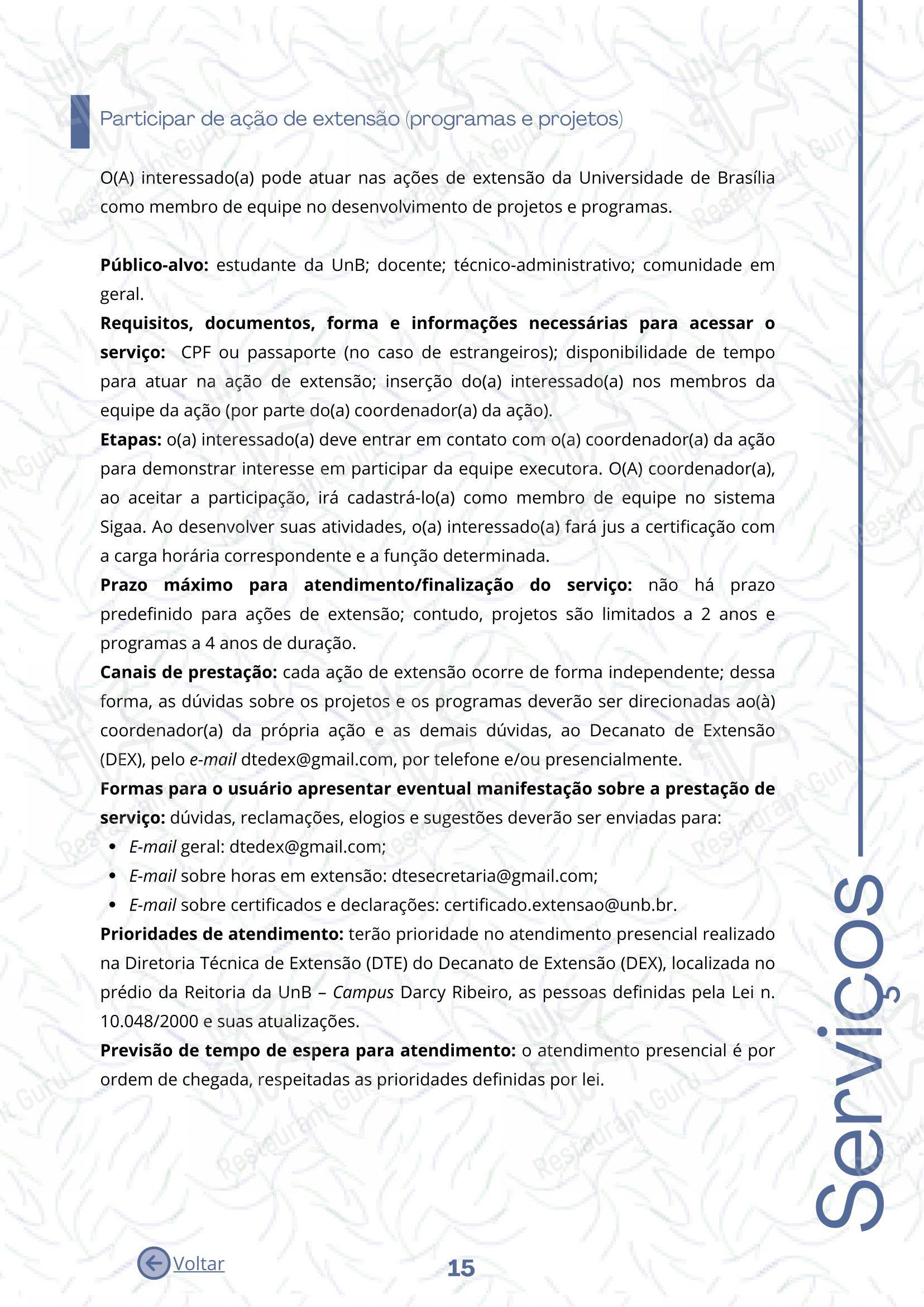 菜单 para Restaurante Universitário - RU ISM GOMES DE MATTOS restaurante