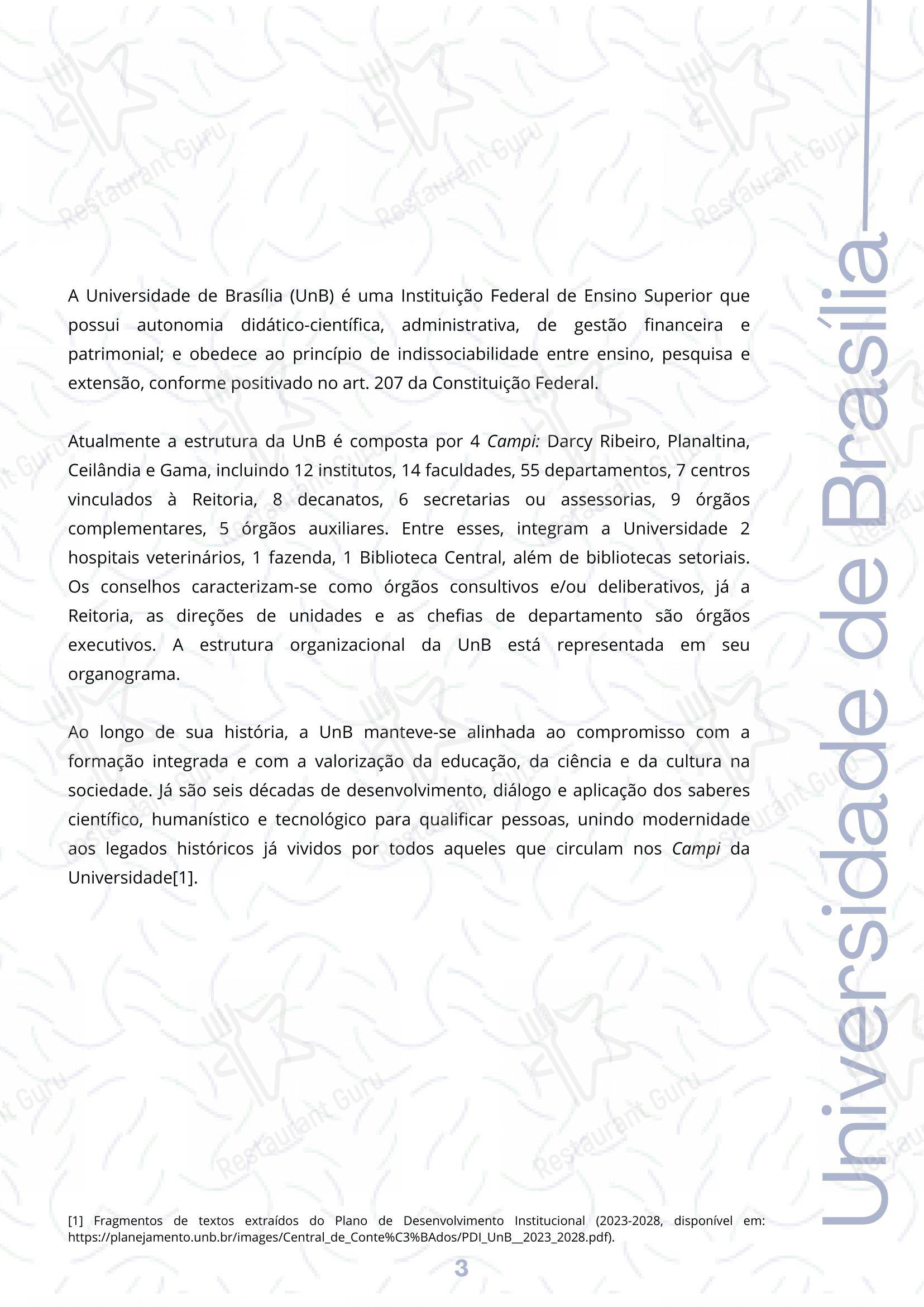 菜单 para Restaurante Universitário - RU ISM GOMES DE MATTOS restaurante