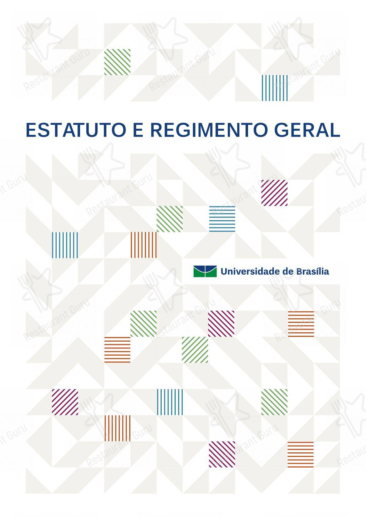 Restaurante Universitário - RU ISM GOMES DE MATTOS em Brasília - Коктейльная карта