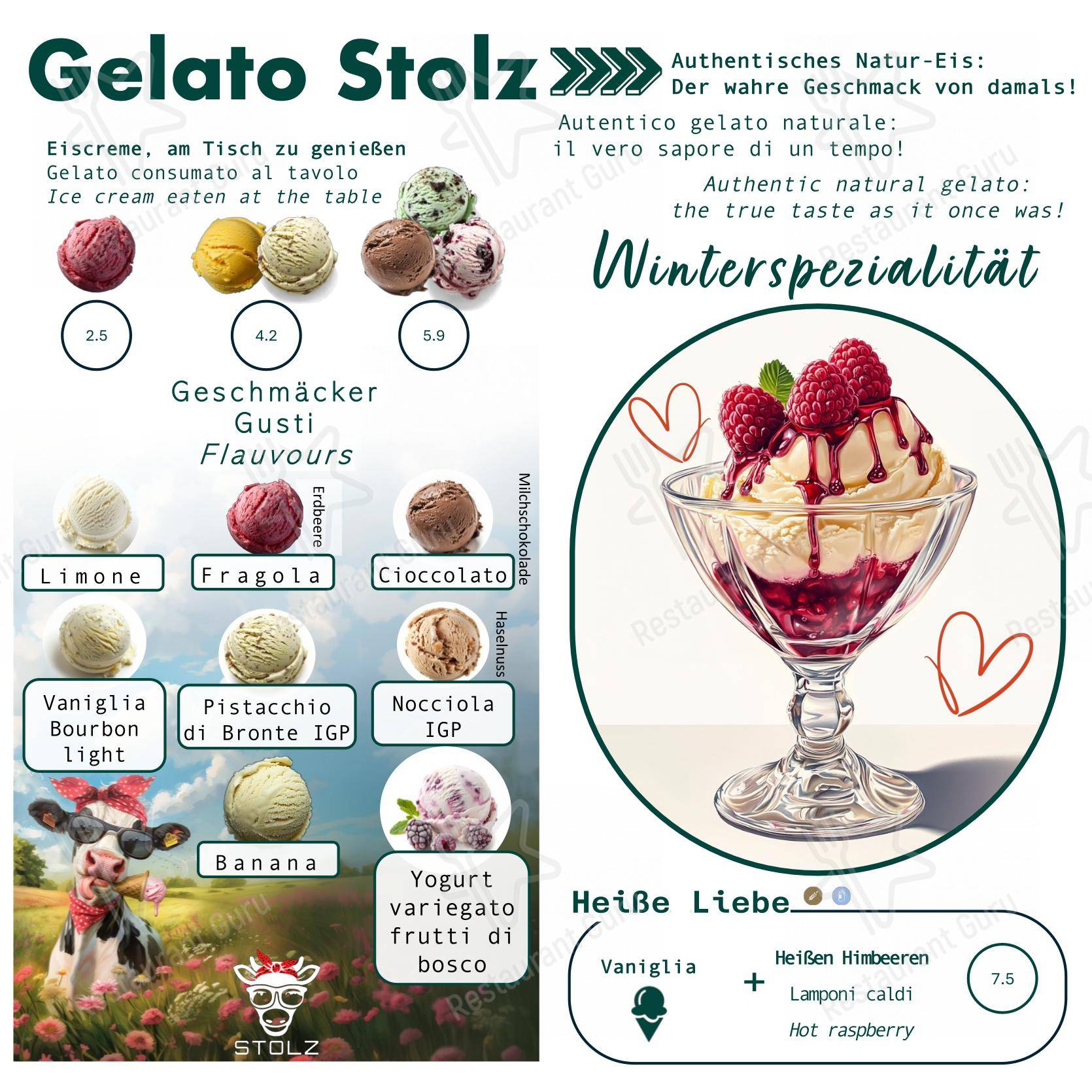 菜单 per Ristorante Cafè Flora Alpin Roof pub & bar