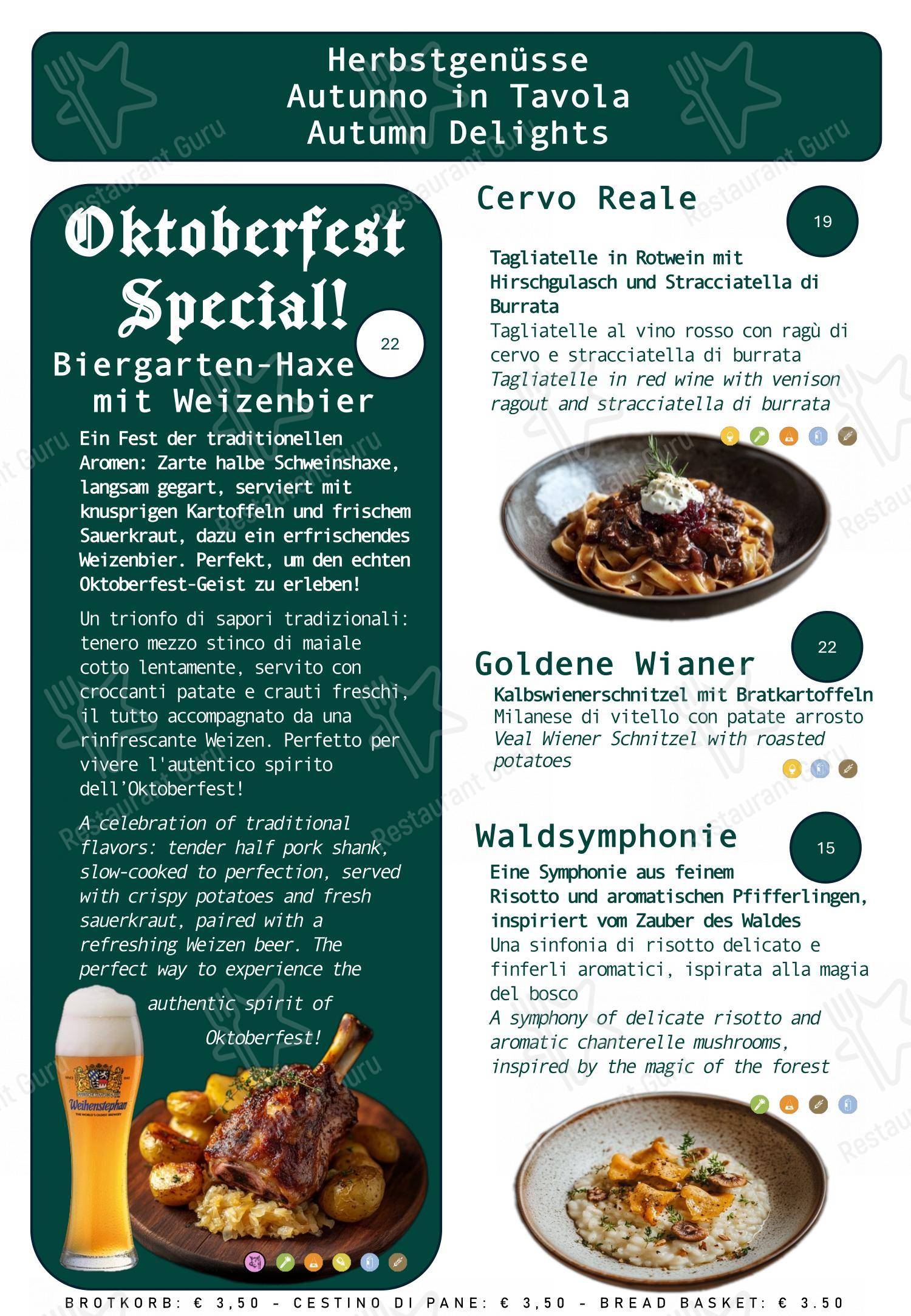 Menu per Ristorante Cafè Flora Alpin Roof pub & bar