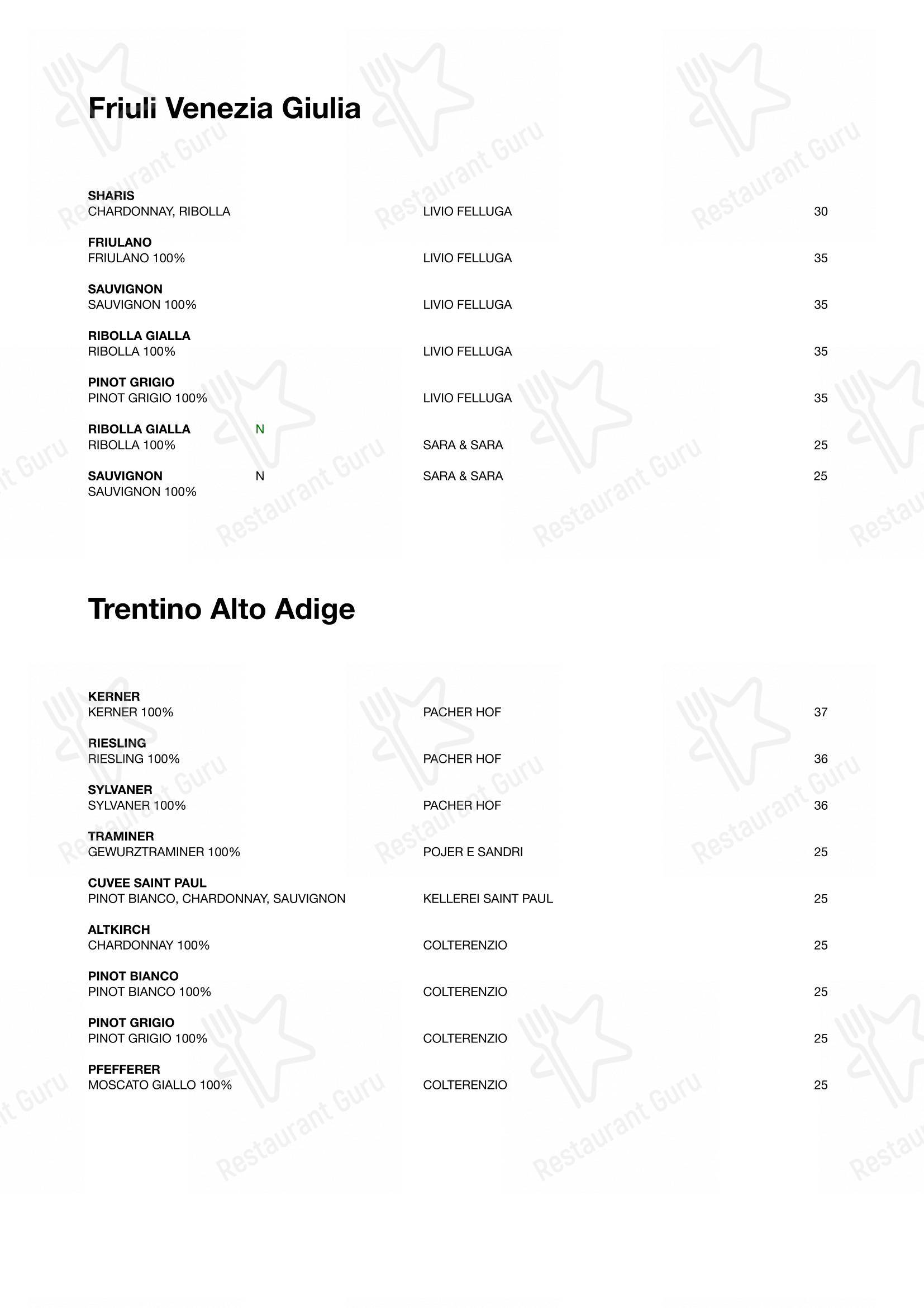 Menu bar per Ristorante Le Querce in Forli