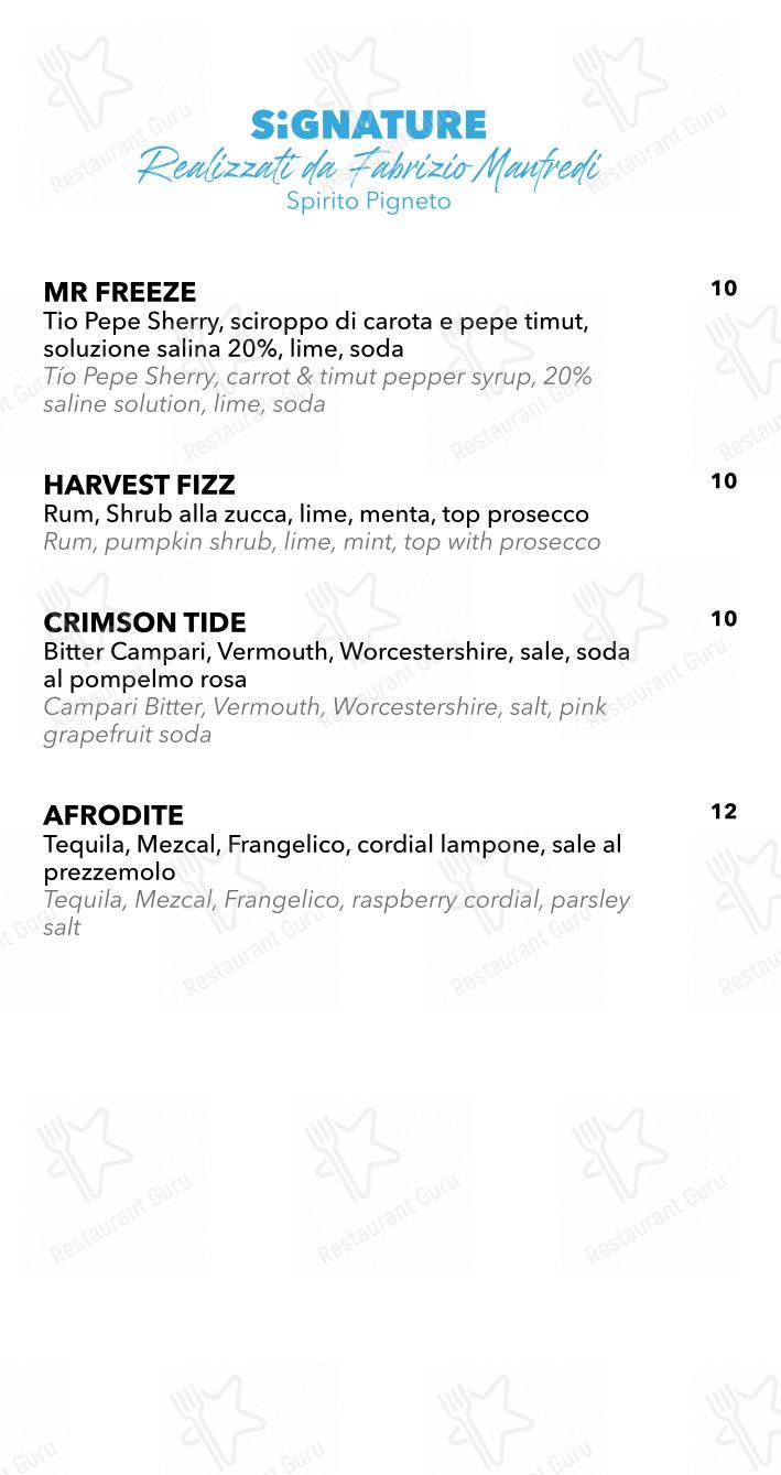 Menu bar per SLICE in Lido di Ostia
