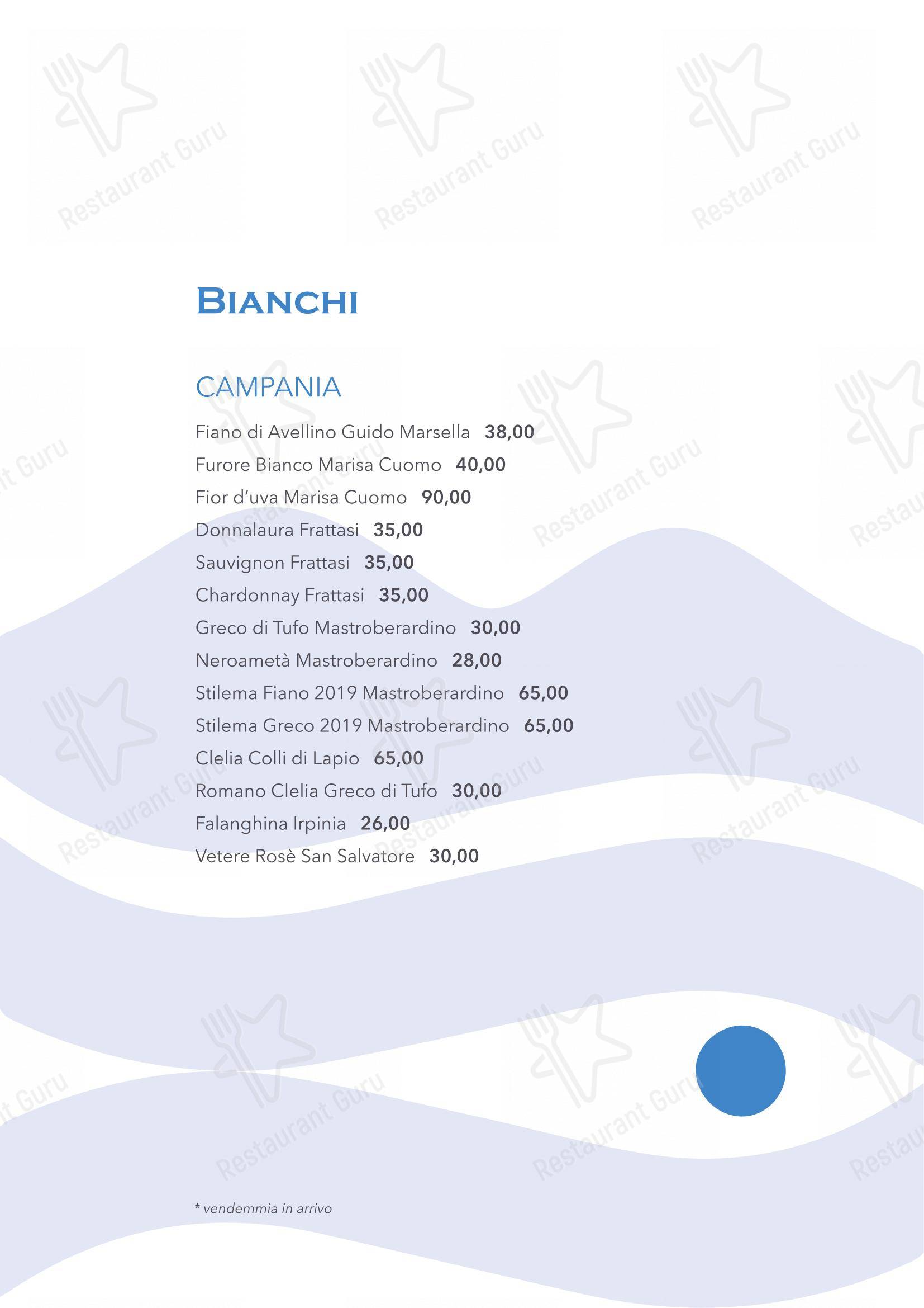 Menu bar per Scicchitano Ristorante Napoli ristorante