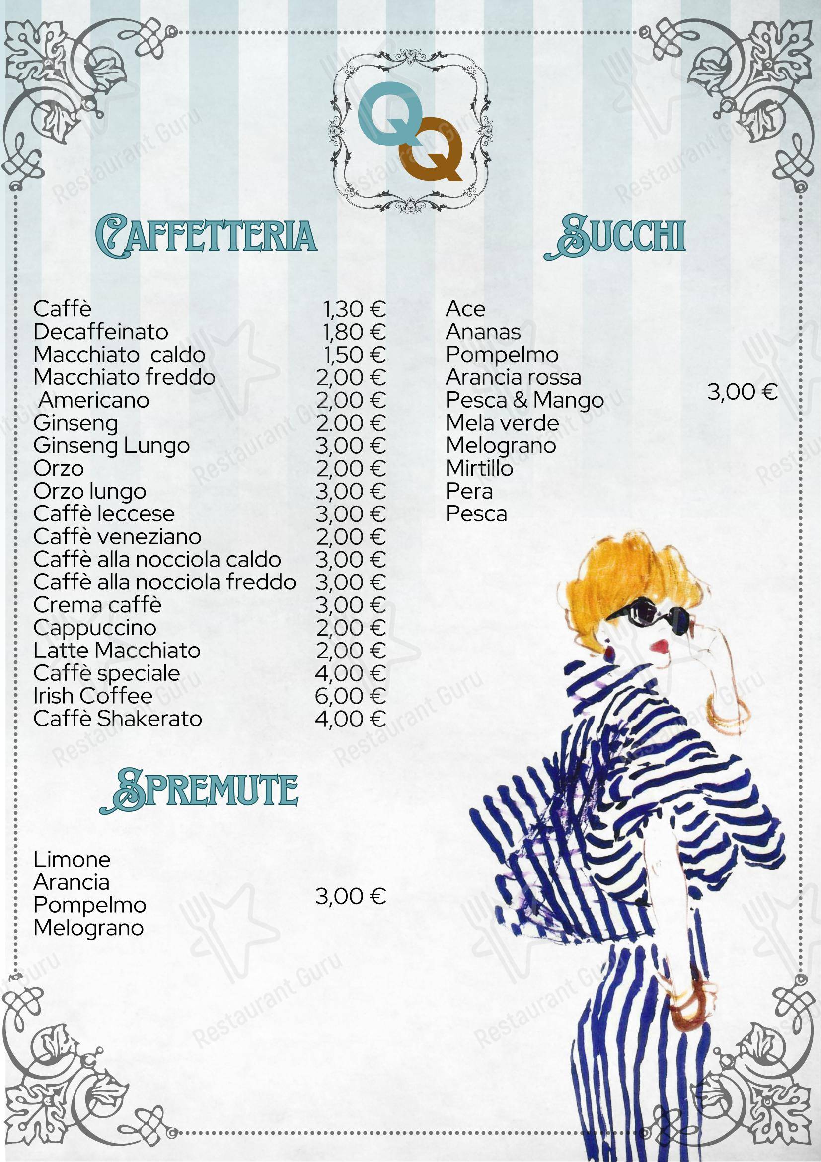 Menu di Soqquadro WineBar - Menu