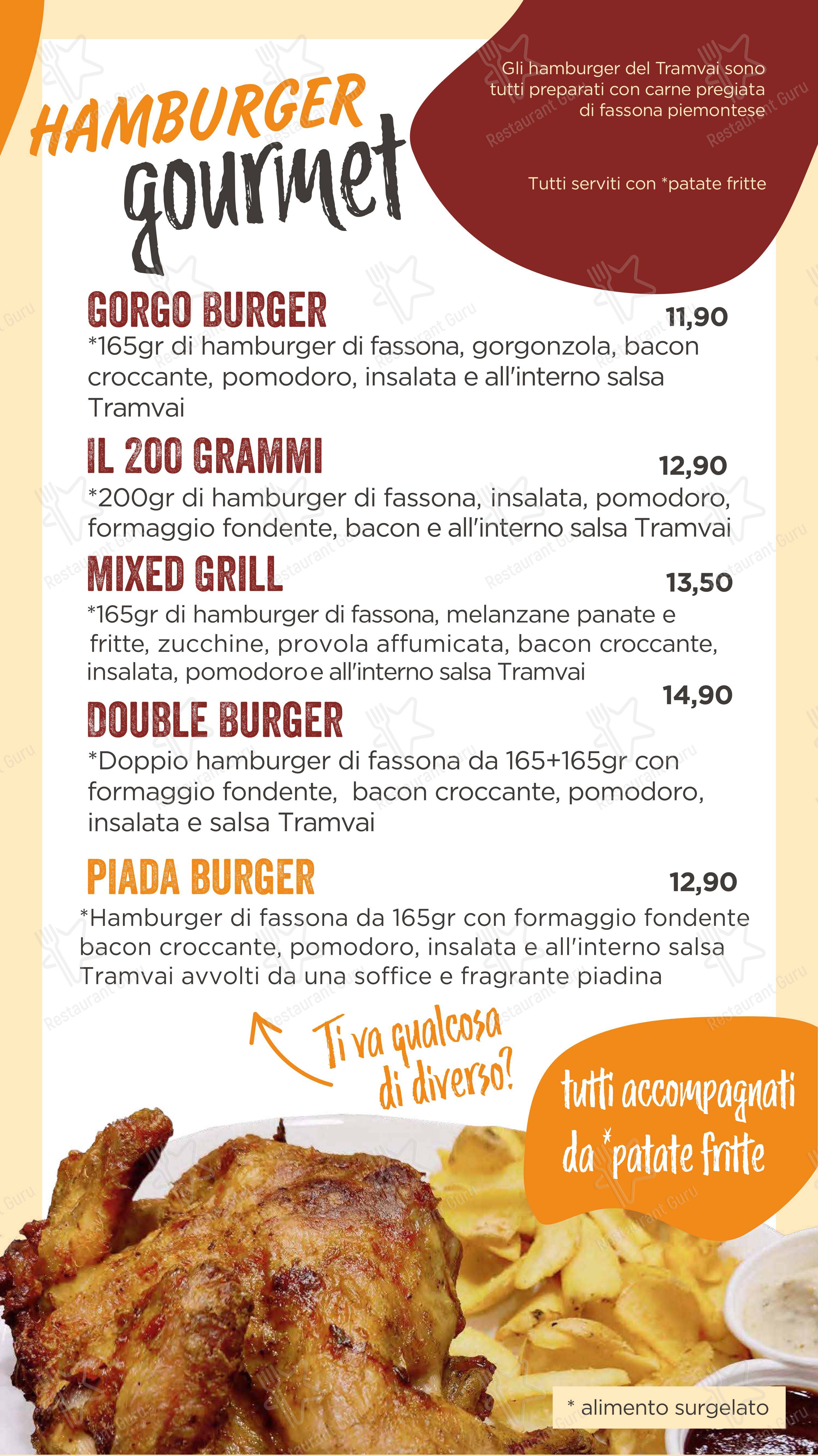 Menu per Tramvai in Modena