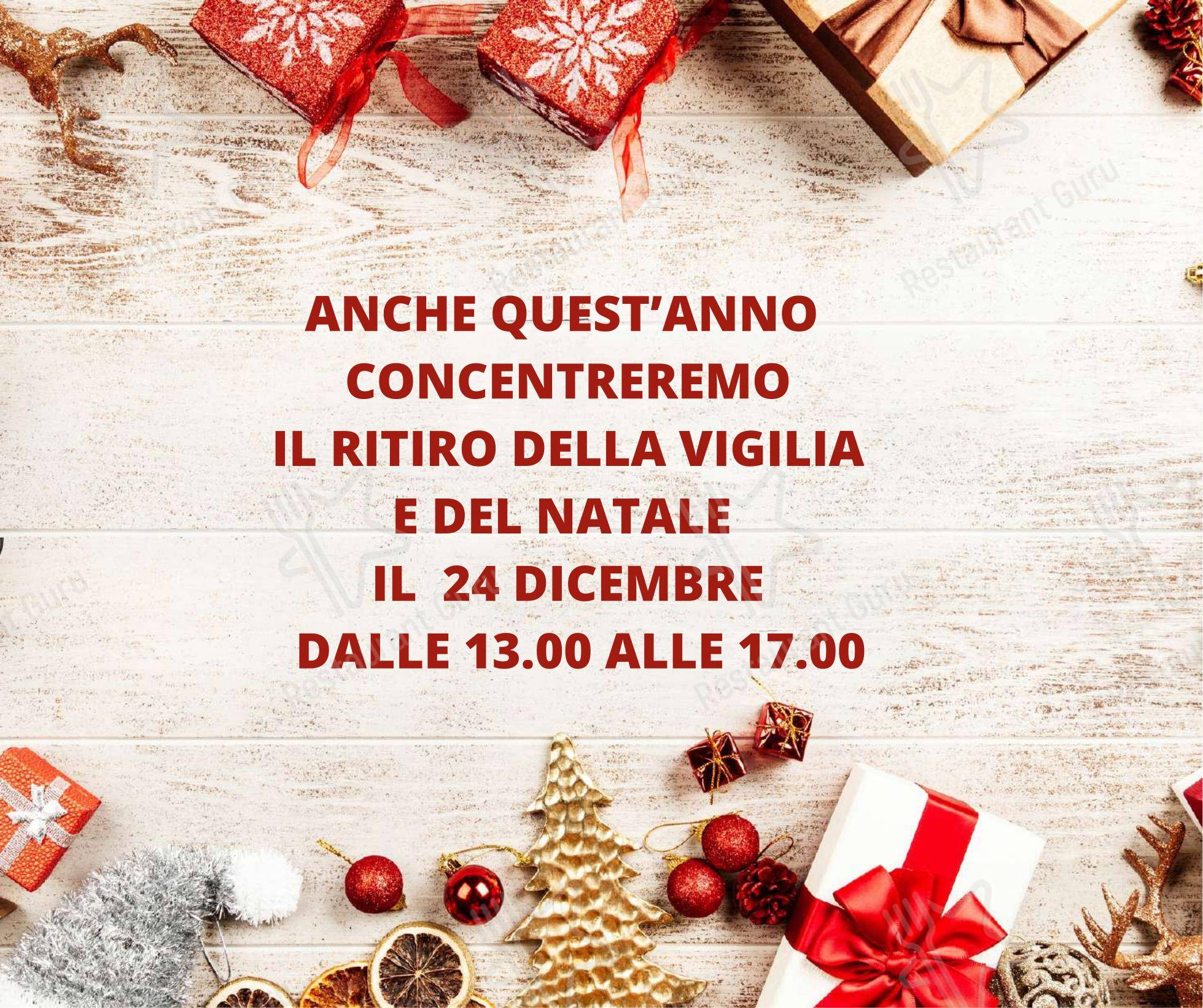 Menu per Trattoria L'Ocanda ristorante