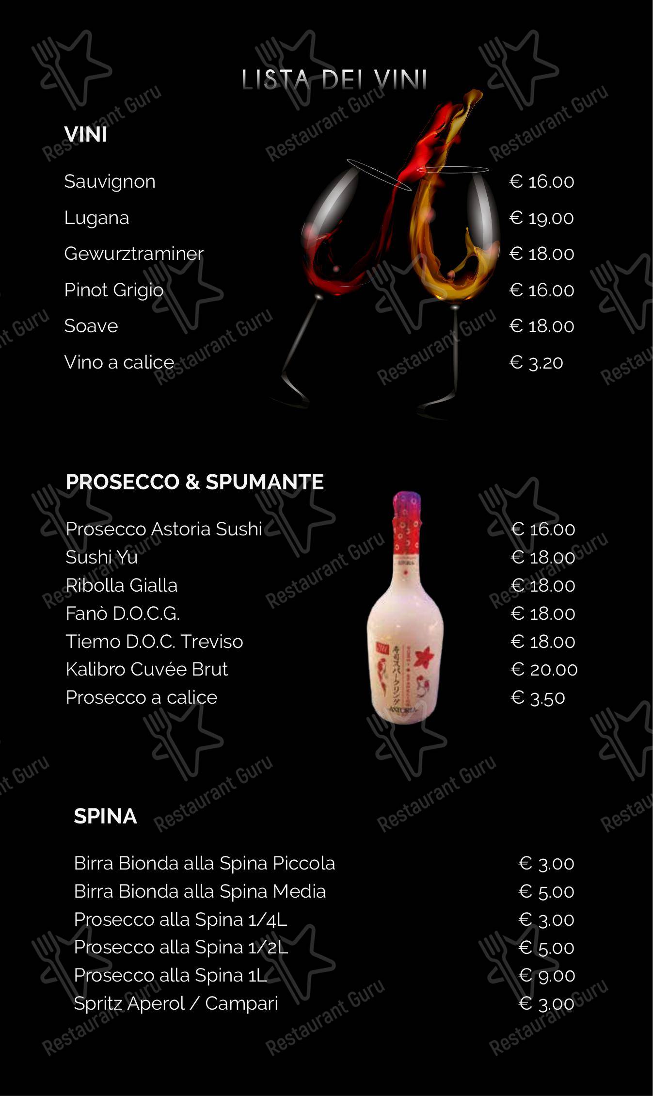 Xuan in Cittadella - Menu