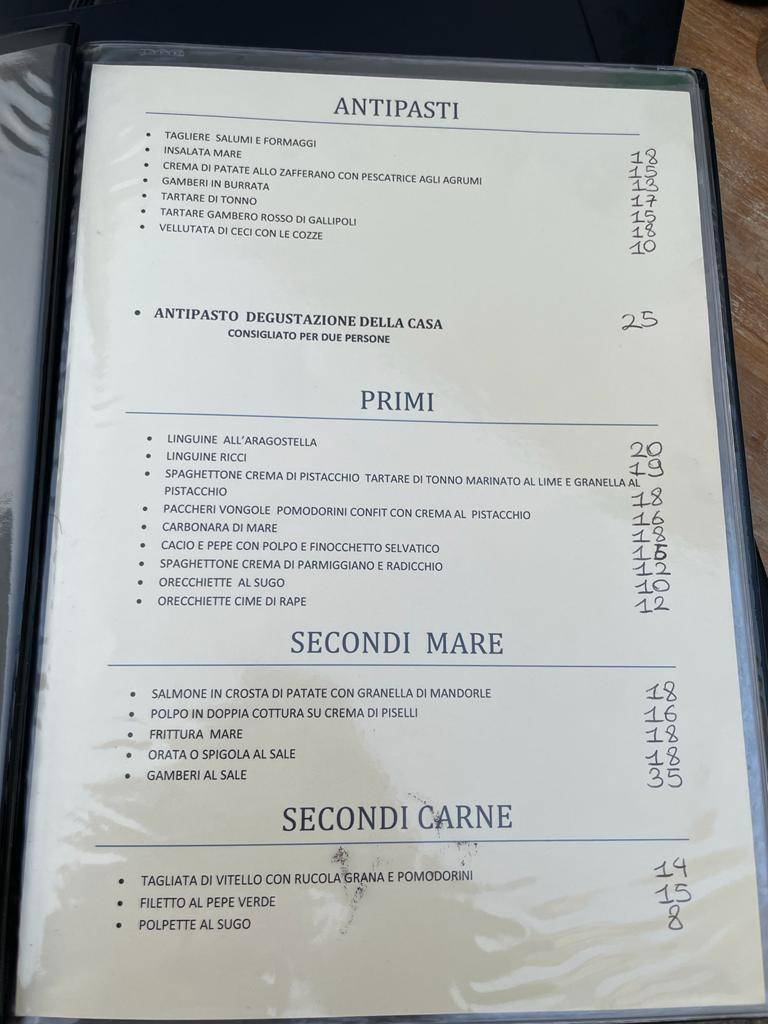 Menu di 1711Cio'Cio' ristorante