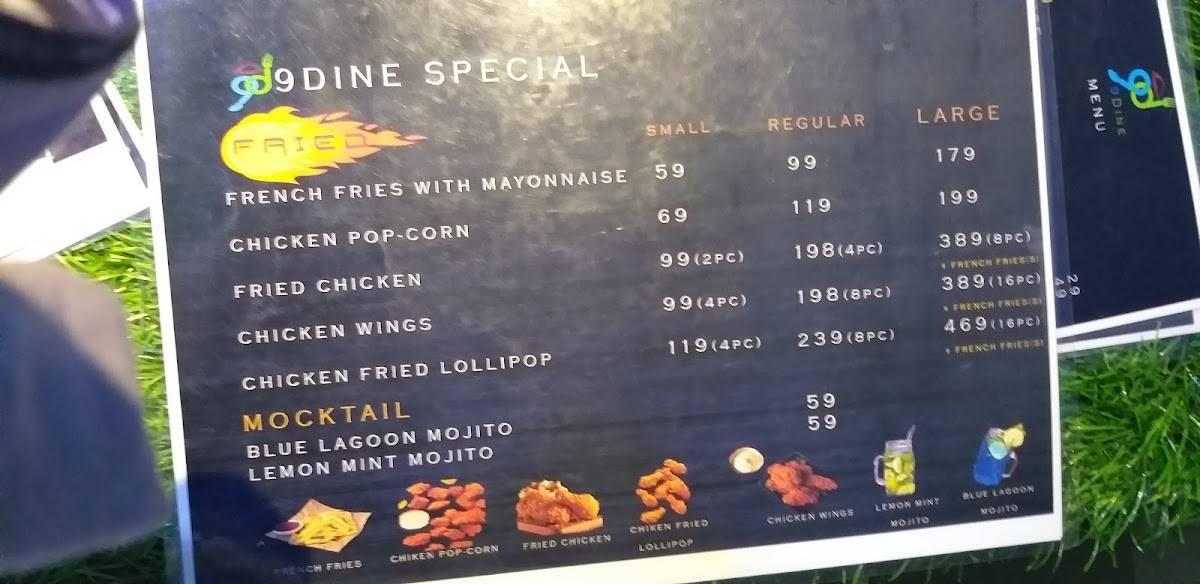9Dine Multicuisine Restaurant menu