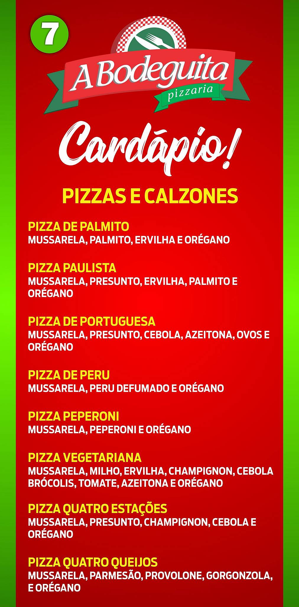 Degustare cardápio