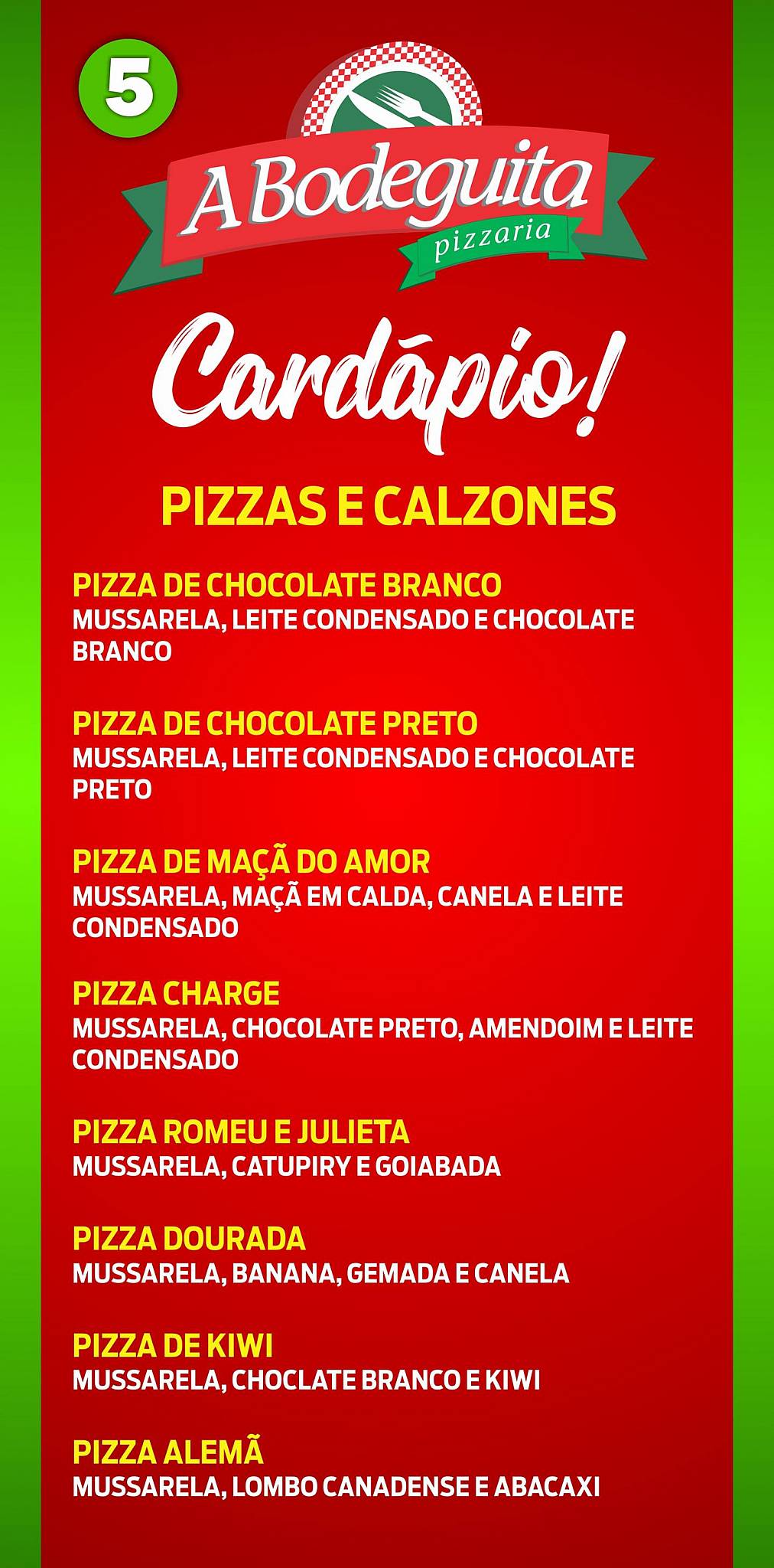 Degustare cardápio