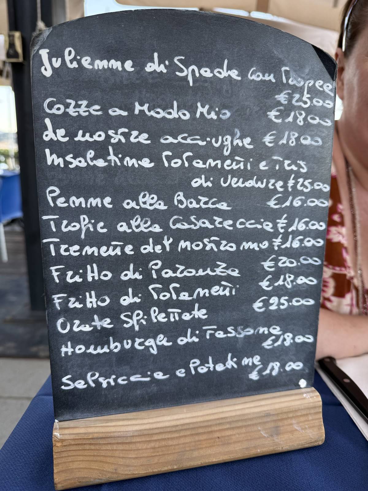 Menu di A Modo Mio 