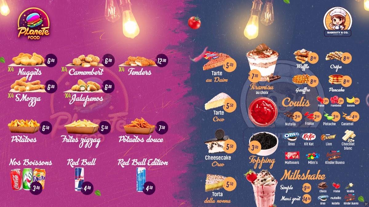 Menu di À la lyonnaise 