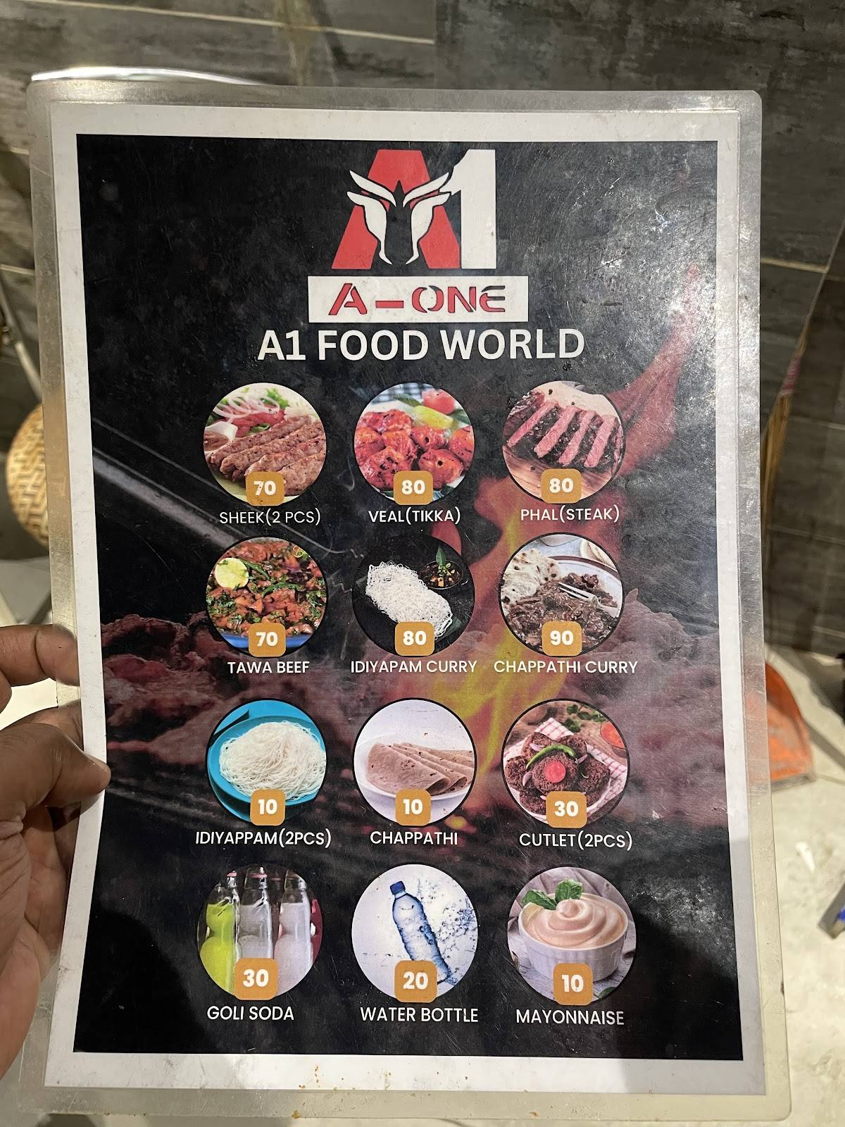 A1 Food World - Dashamakan menu