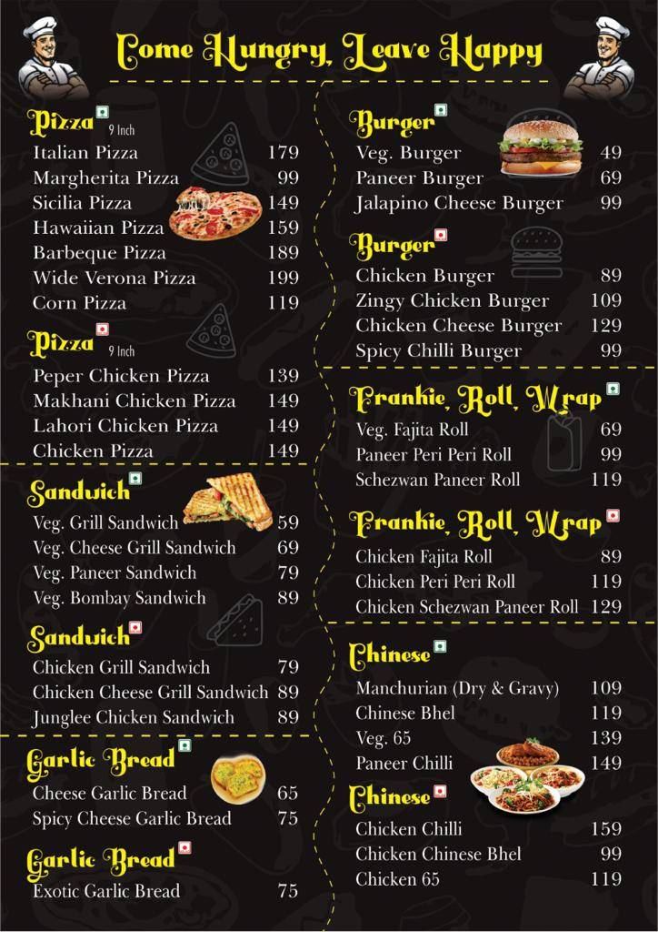 A2 FOOD PLAZA menu