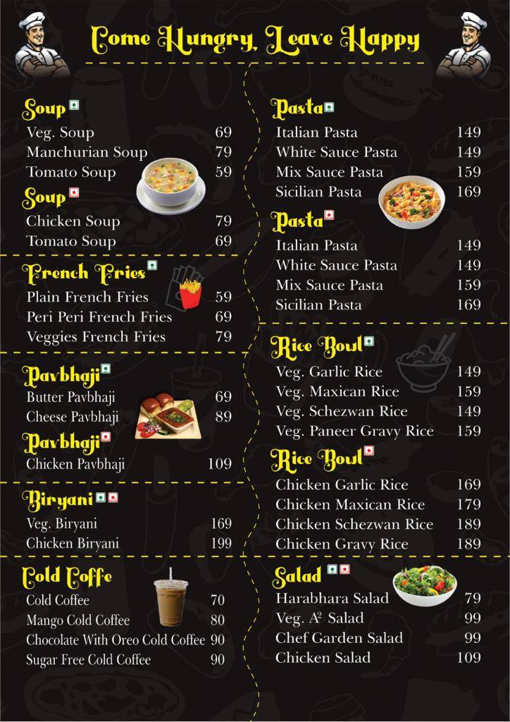 A2 FOOD PLAZA menu